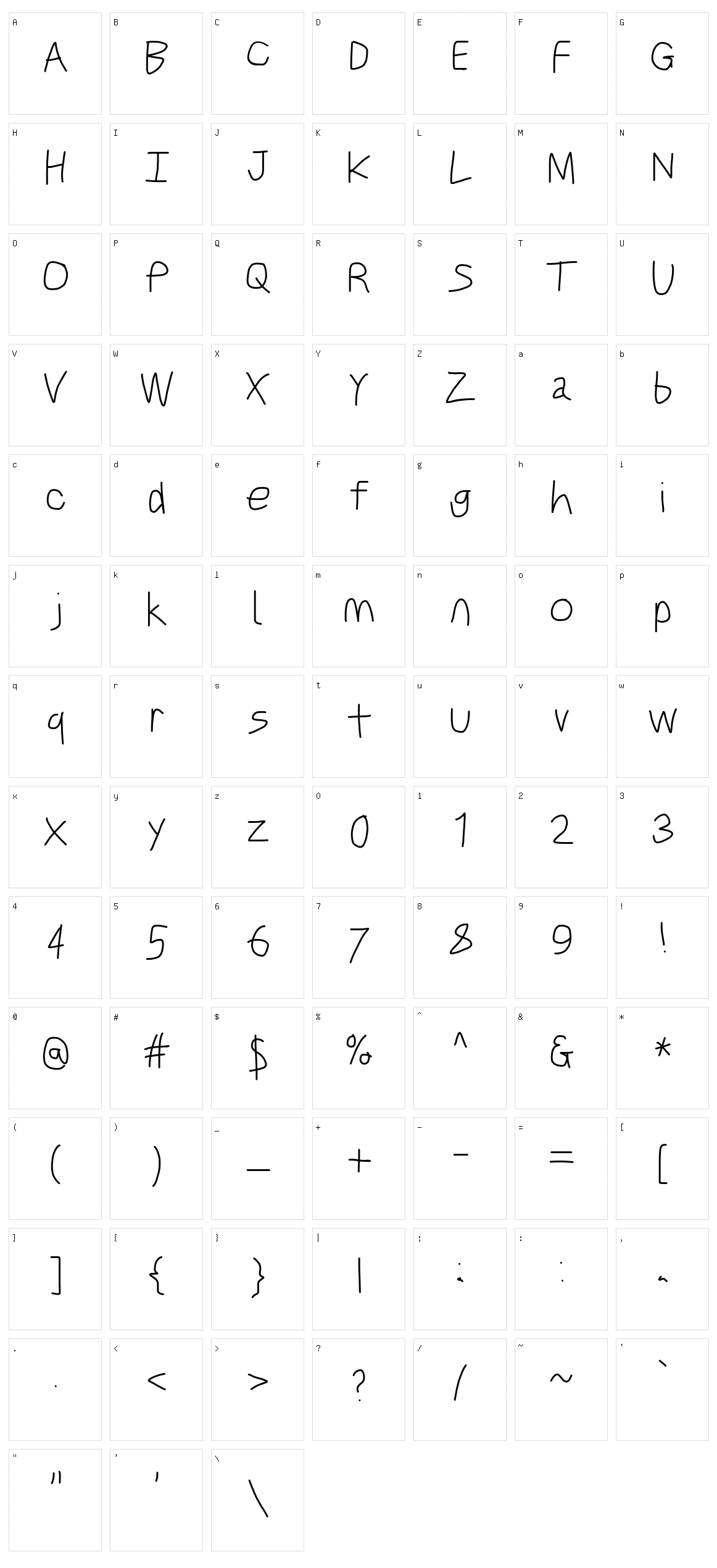 Just Breathe Character Set