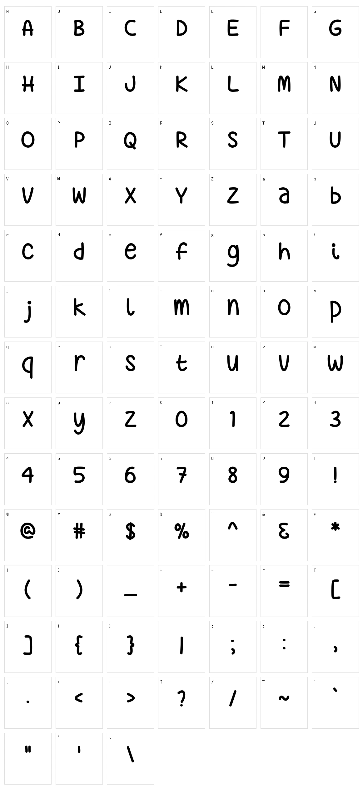 Just Sayin' Character Set