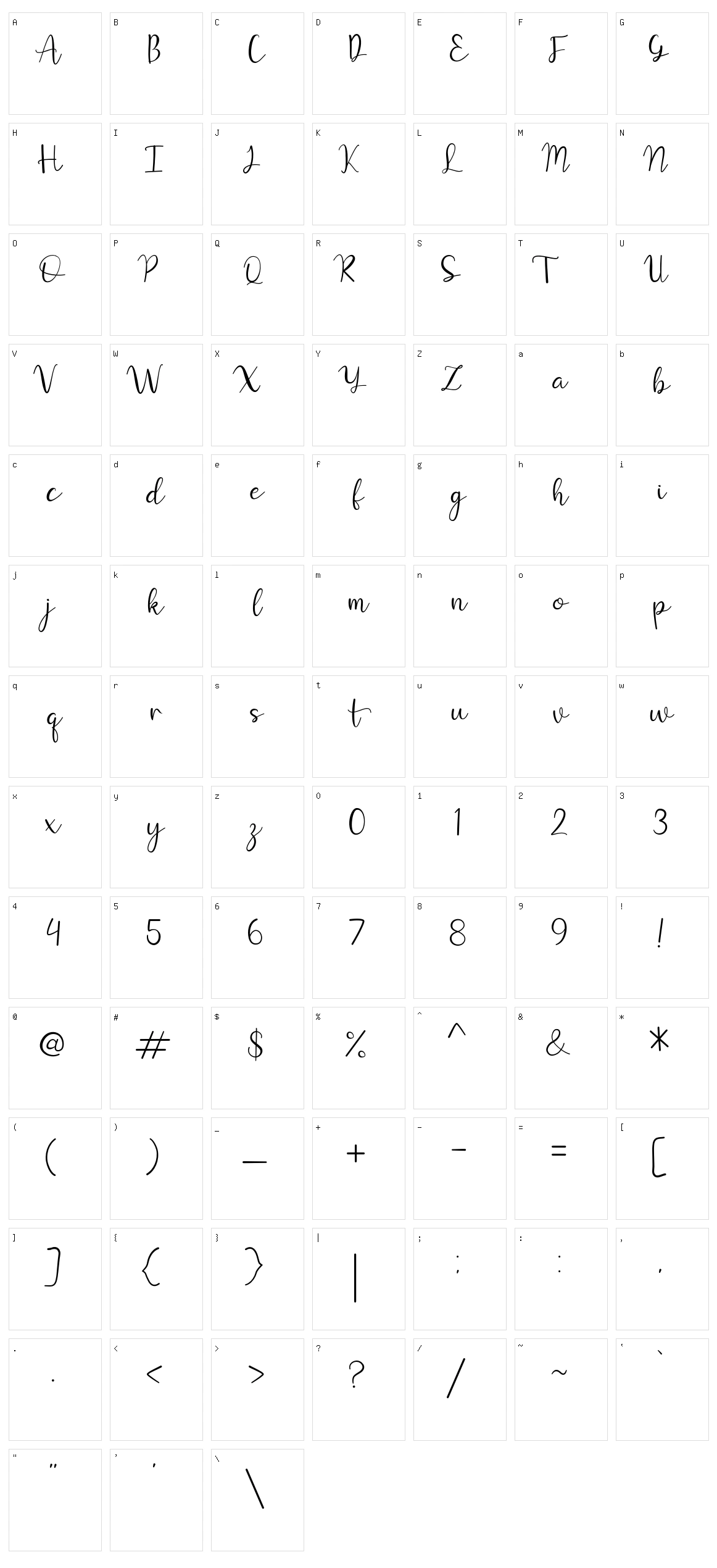 Juttely Character Set