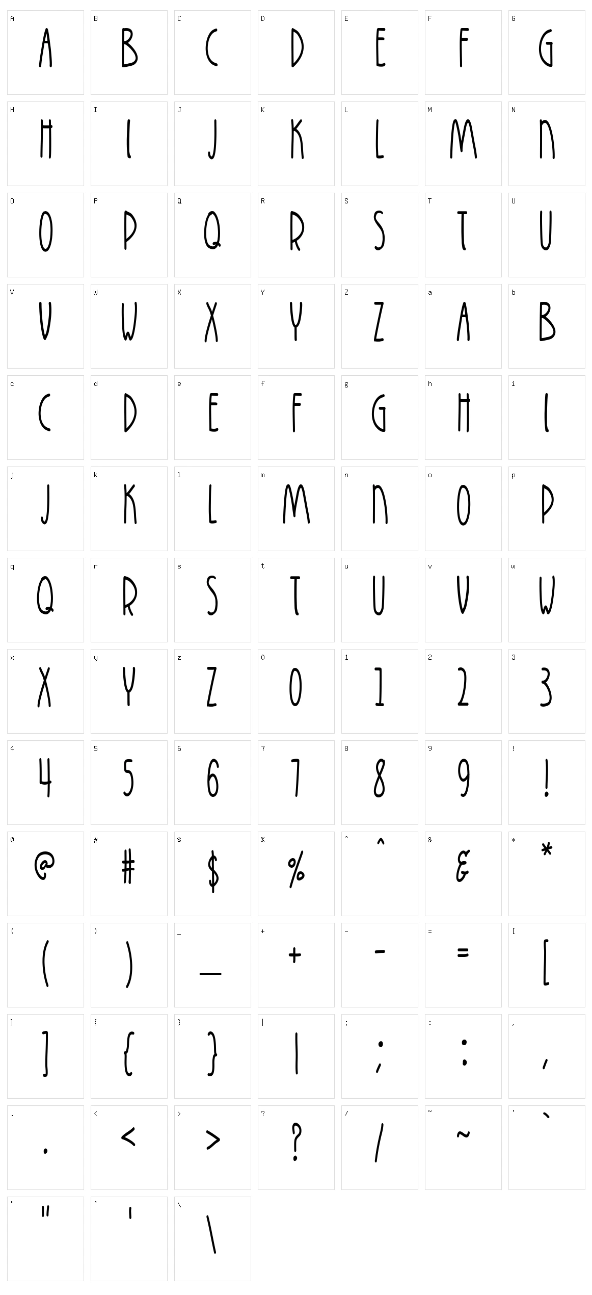 K26 Infinitus Character Set
