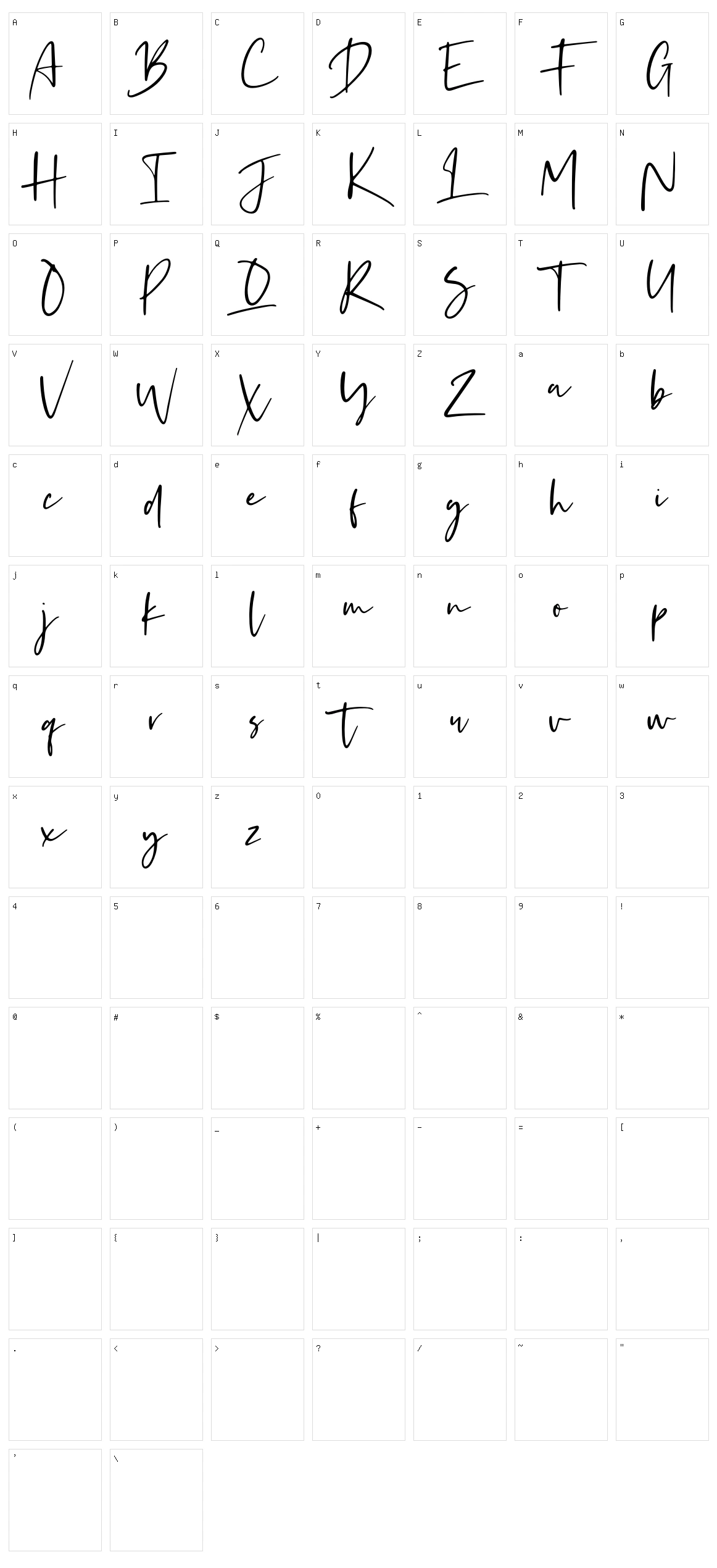 Kaileigh Character Set
