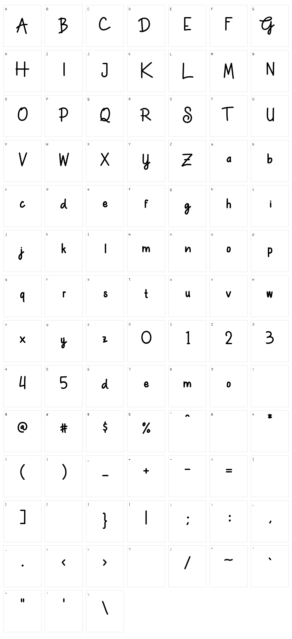 Kalingga Character Set