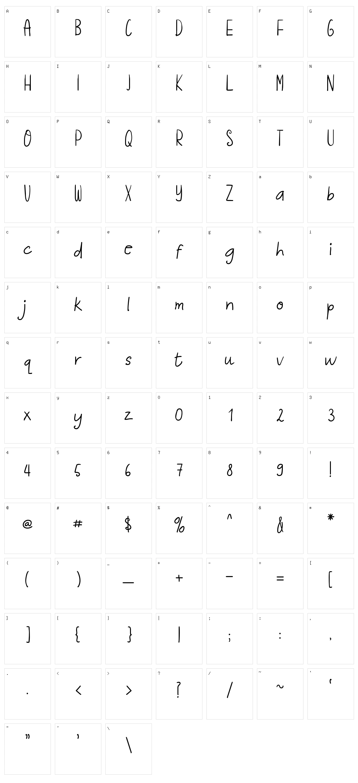 Kalleiyo Character Set