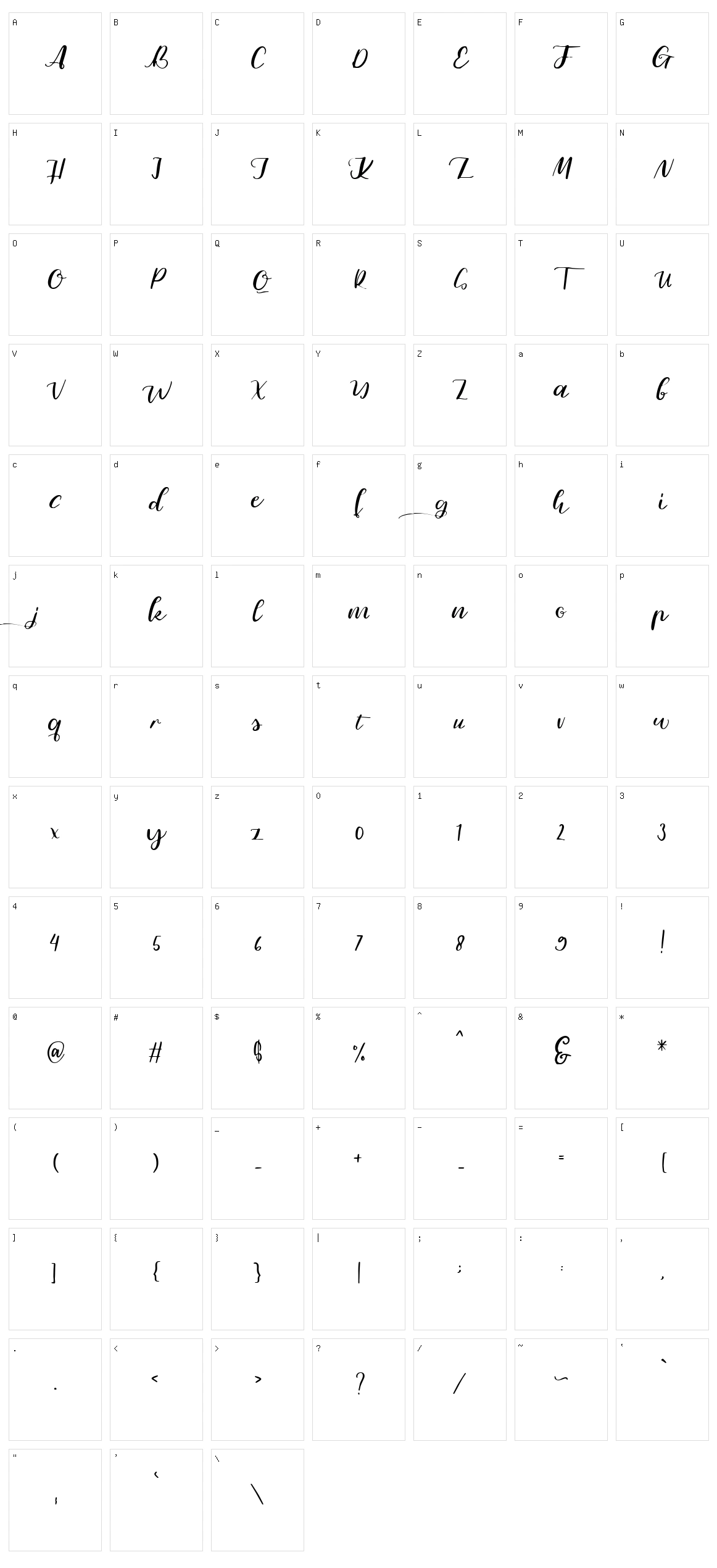 Kannabelle Character Set