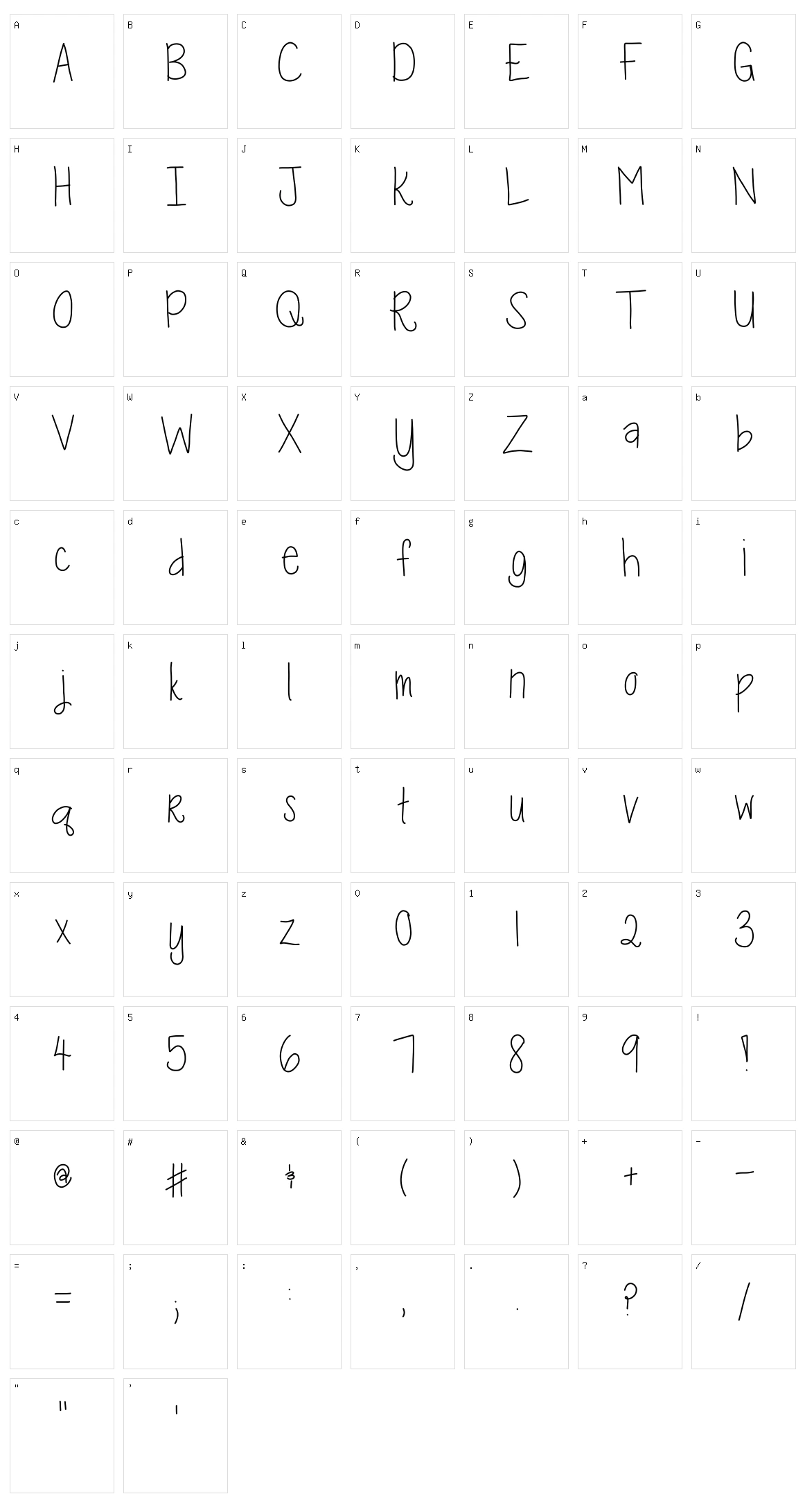 Kara kaboodle Character Set