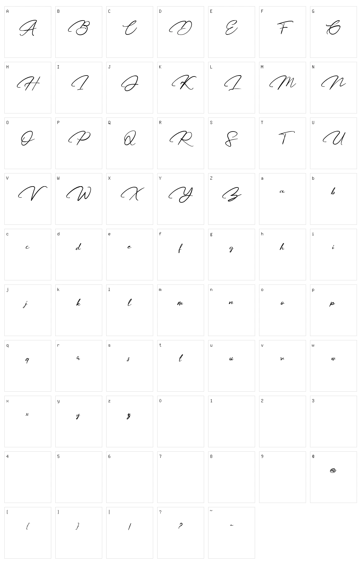 Karl Geoff Character Set