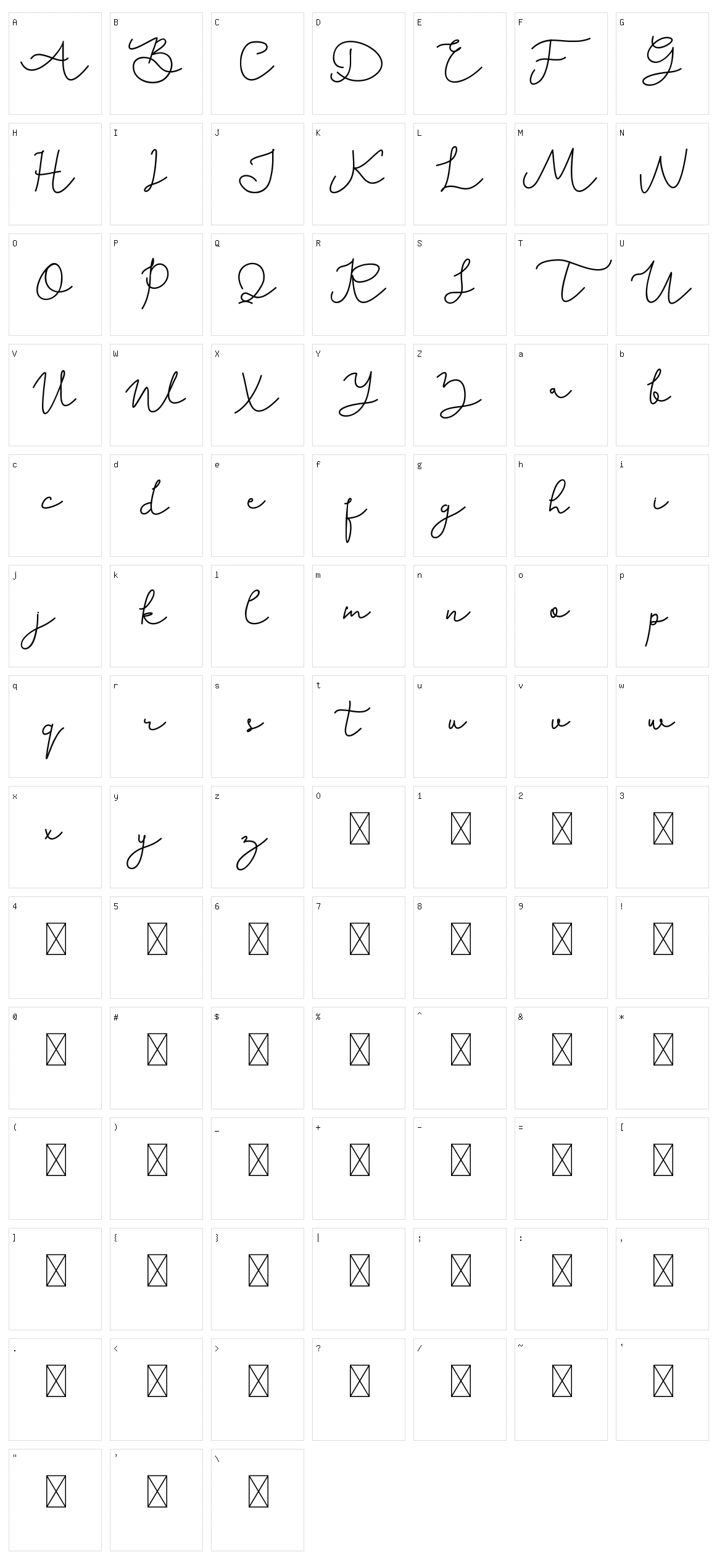Karllia Character Set