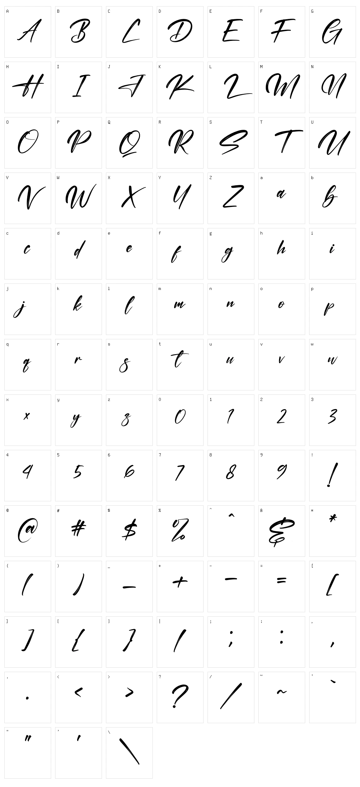 Kastelo Southern Character Set