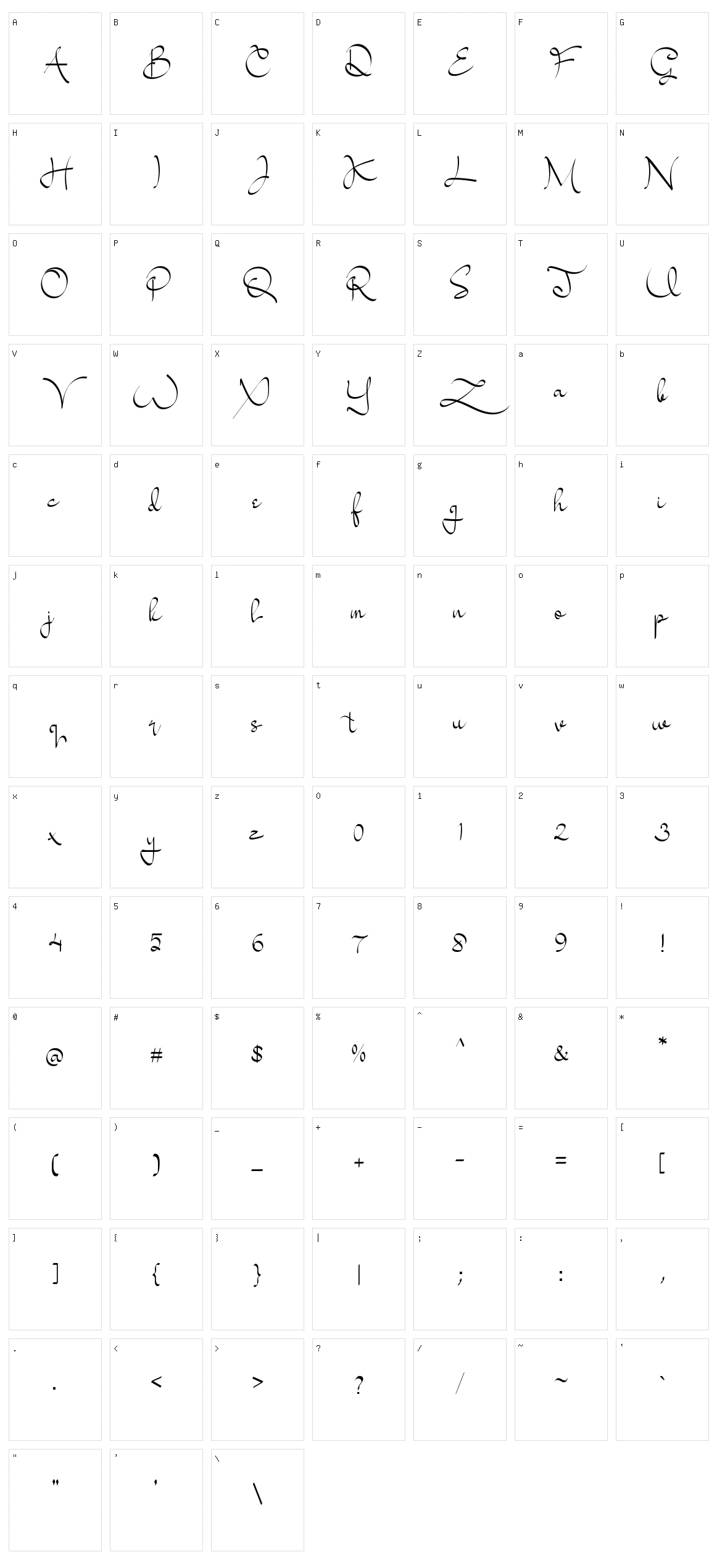 Kayama Character Set