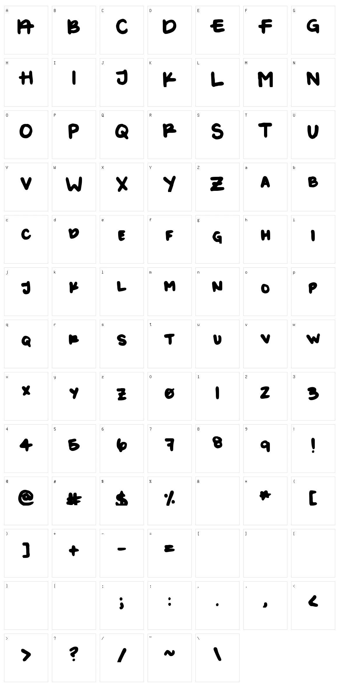 Kayla 1 Character Set