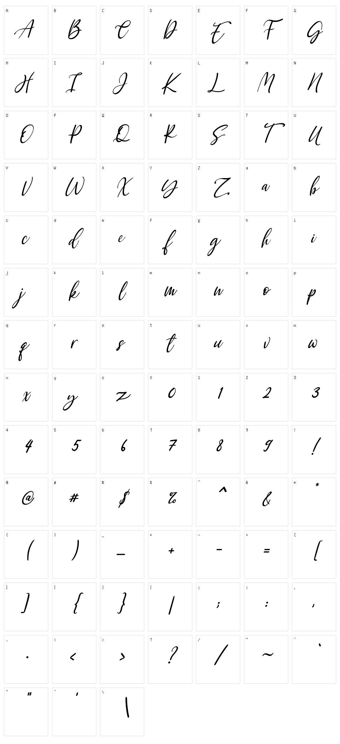 Kayliee Mightness Character Set