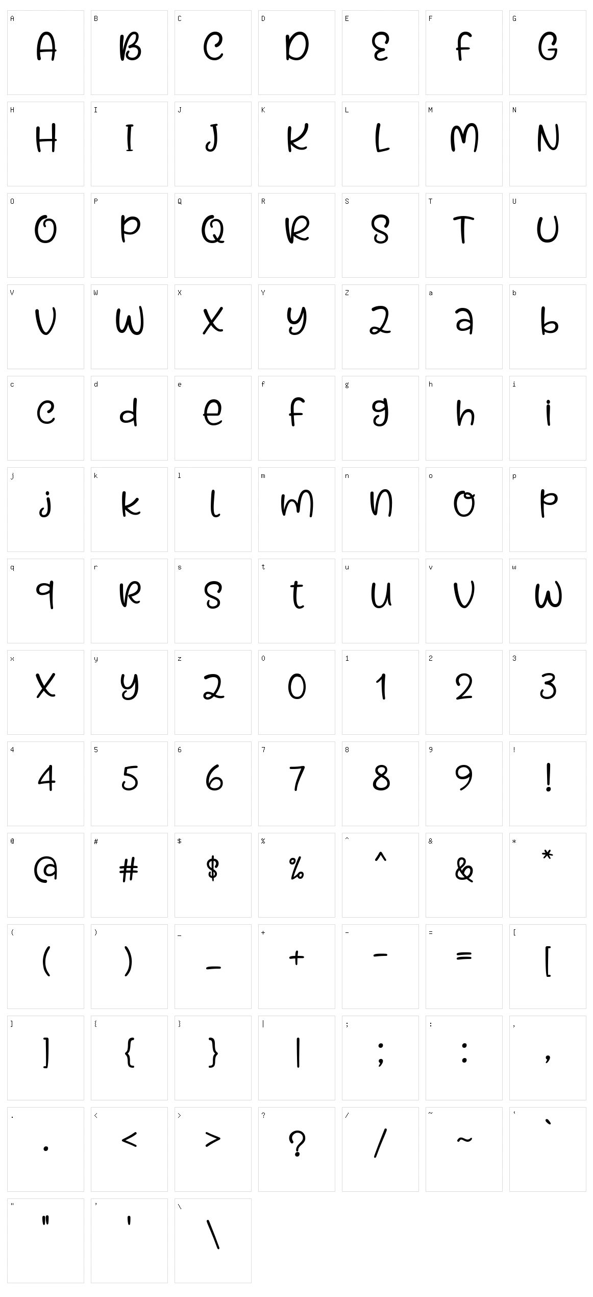 Kaylonick Character Set