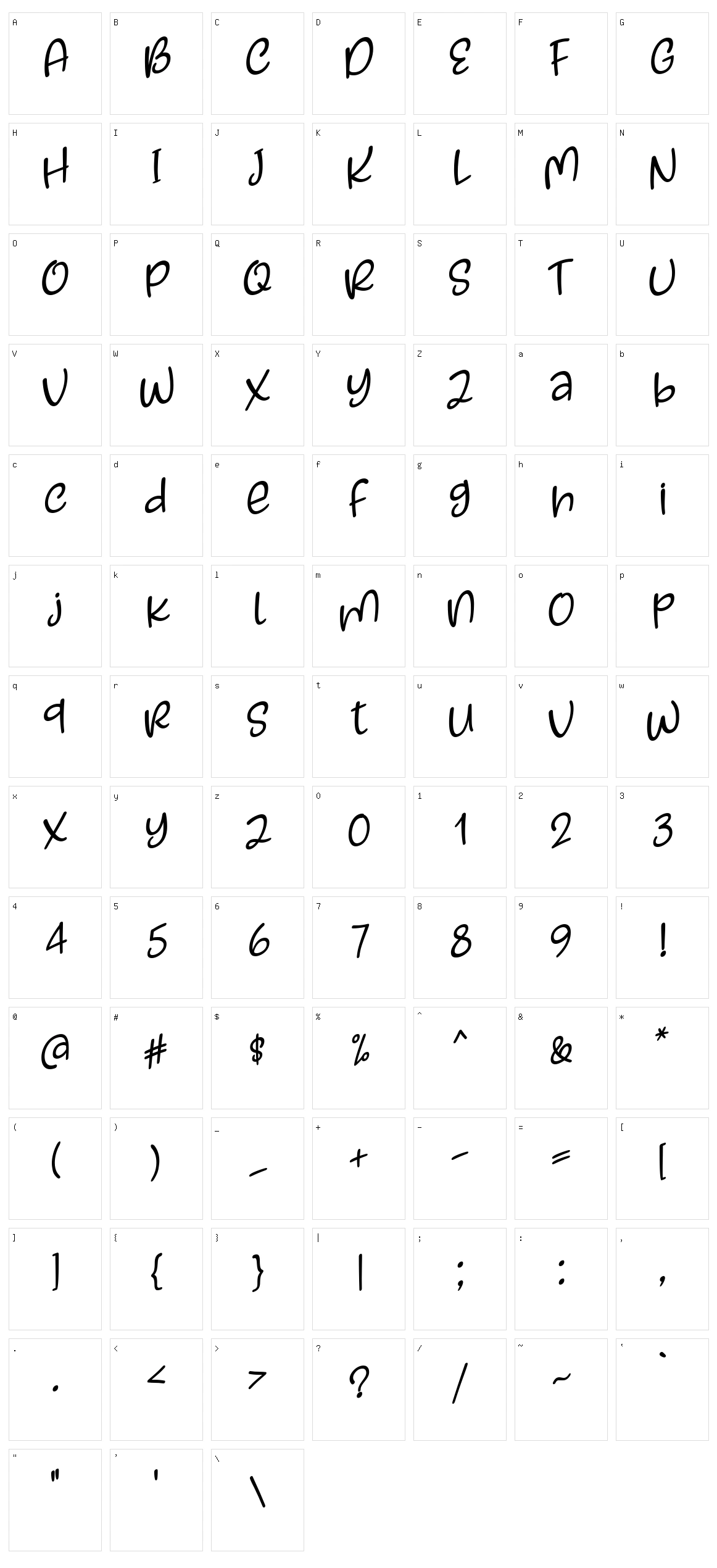 Kayskew October Eleven Character Set