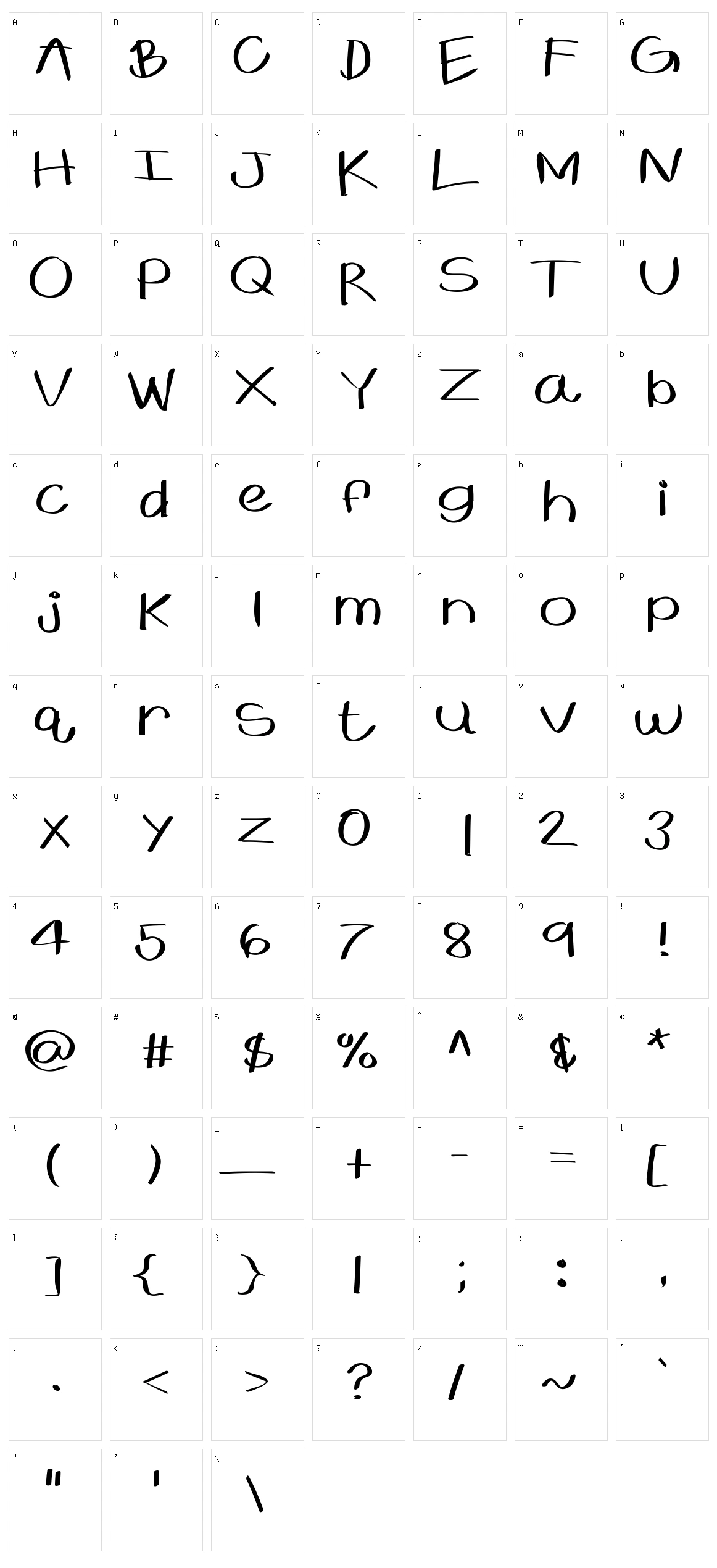 KB Expansive Character Set