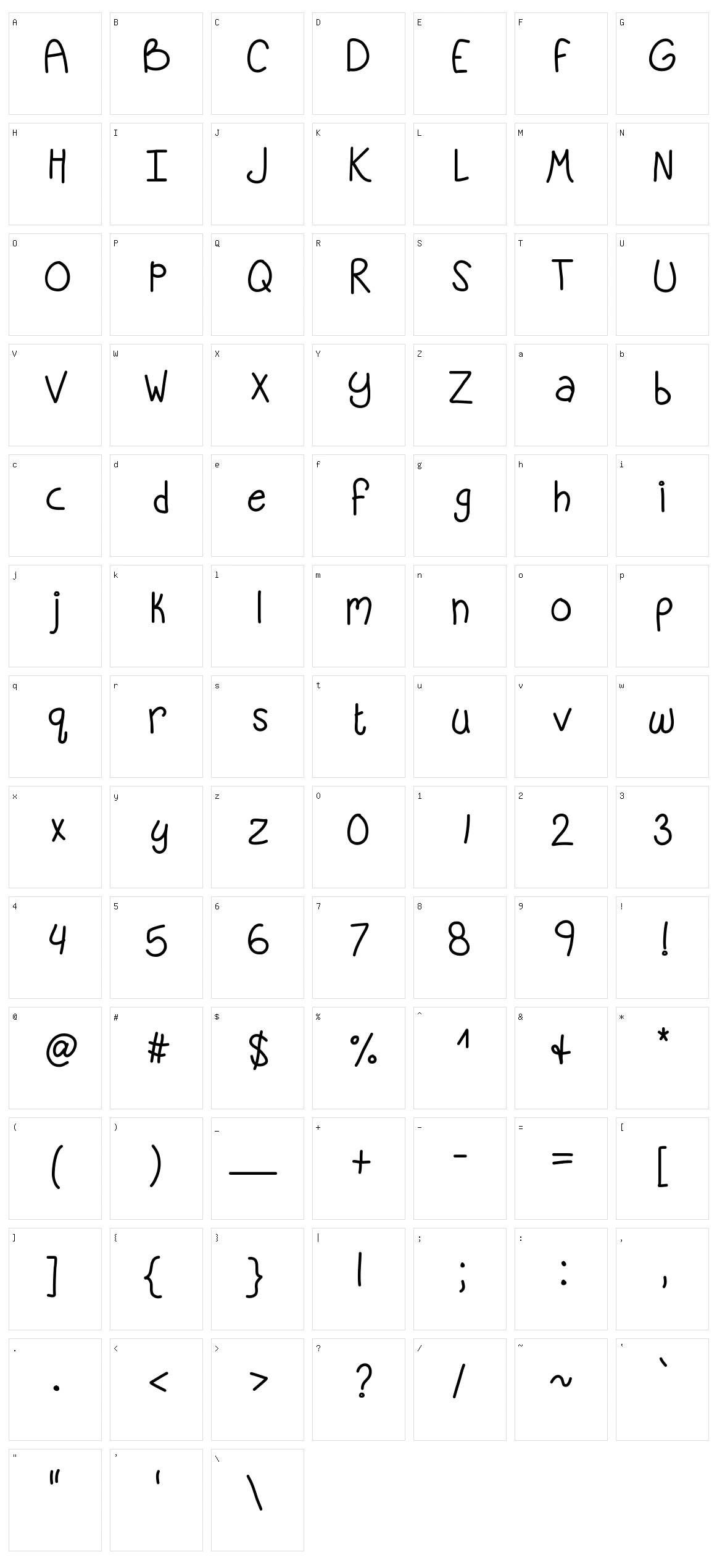 KB Sandy Shorts Character Set