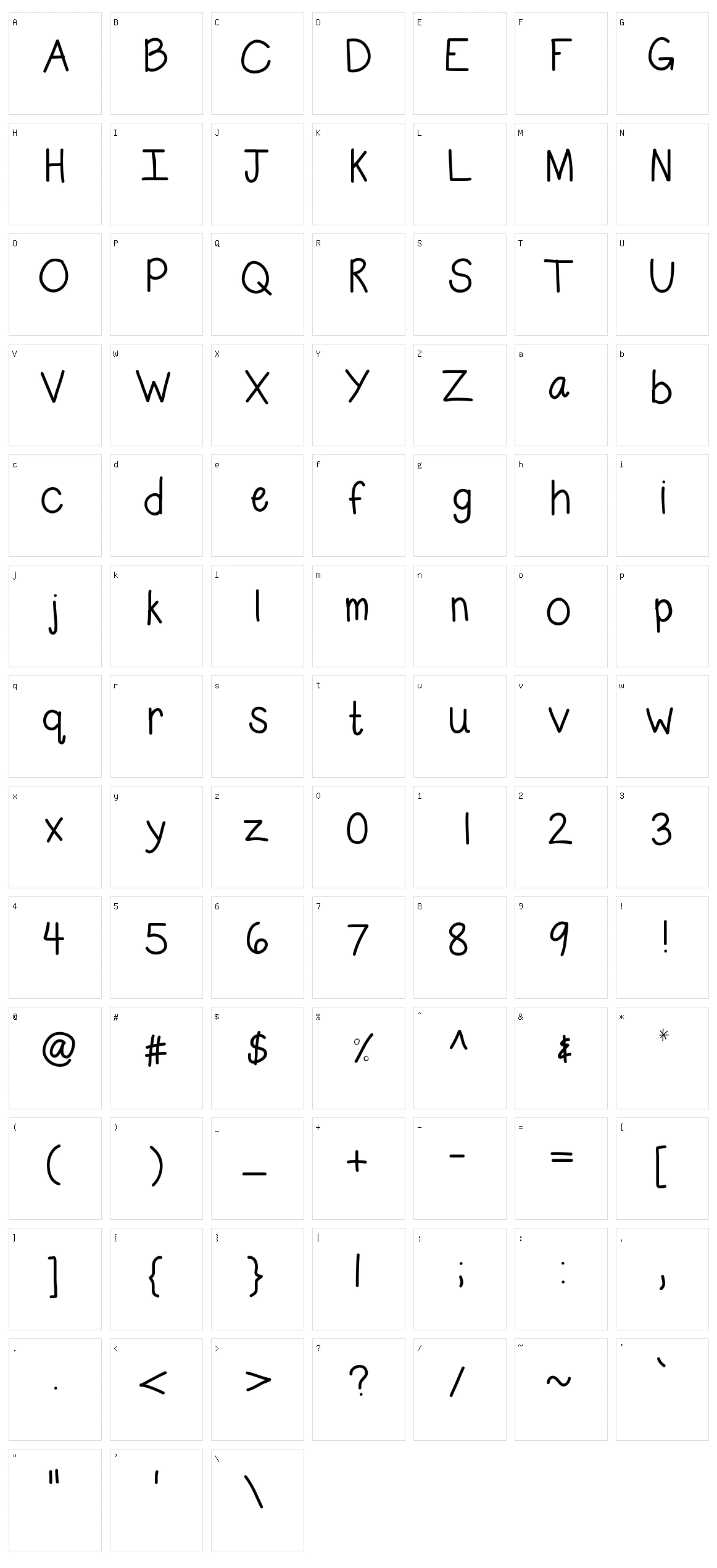 KB Subtle Character Set