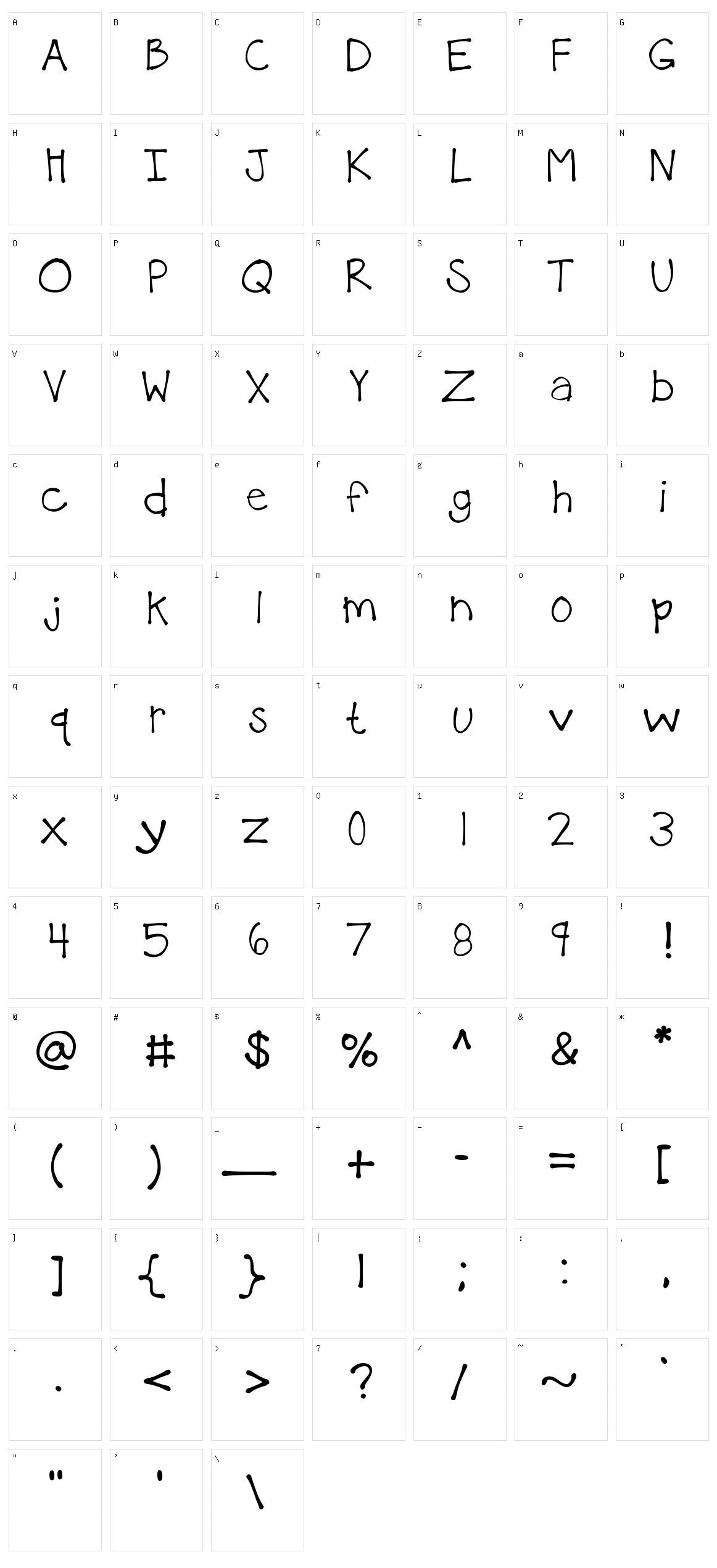 KB The Little Fella Character Set