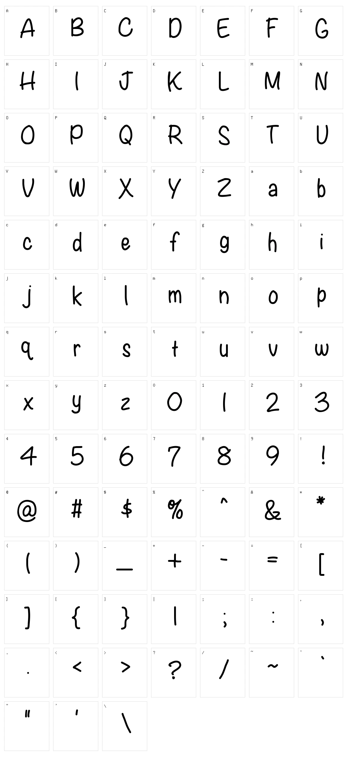 KB Writers Block Character Set