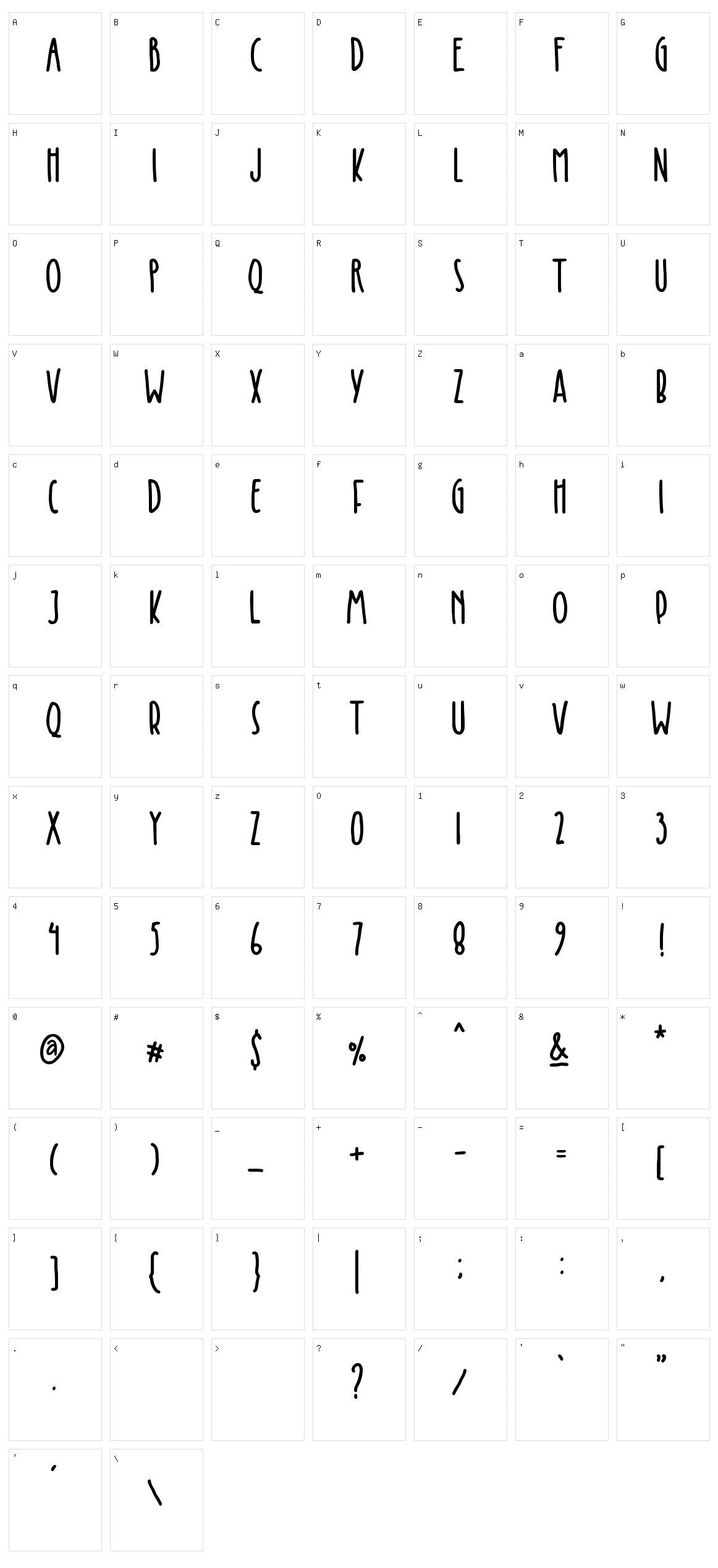 Keisya Character Set