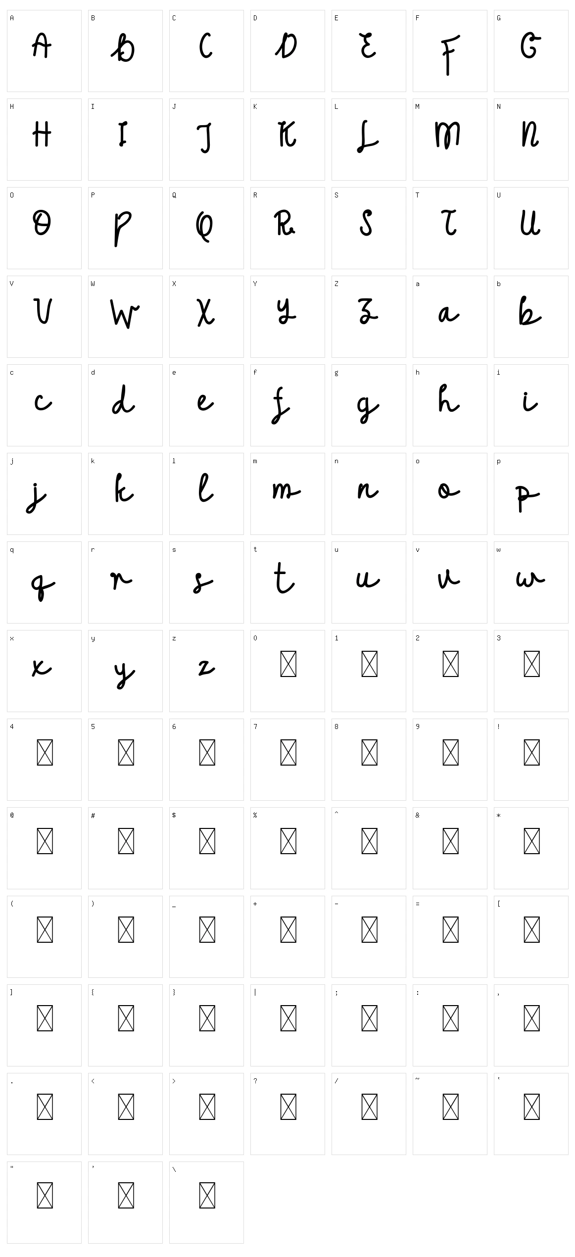 Kellia Wakeup Character Set