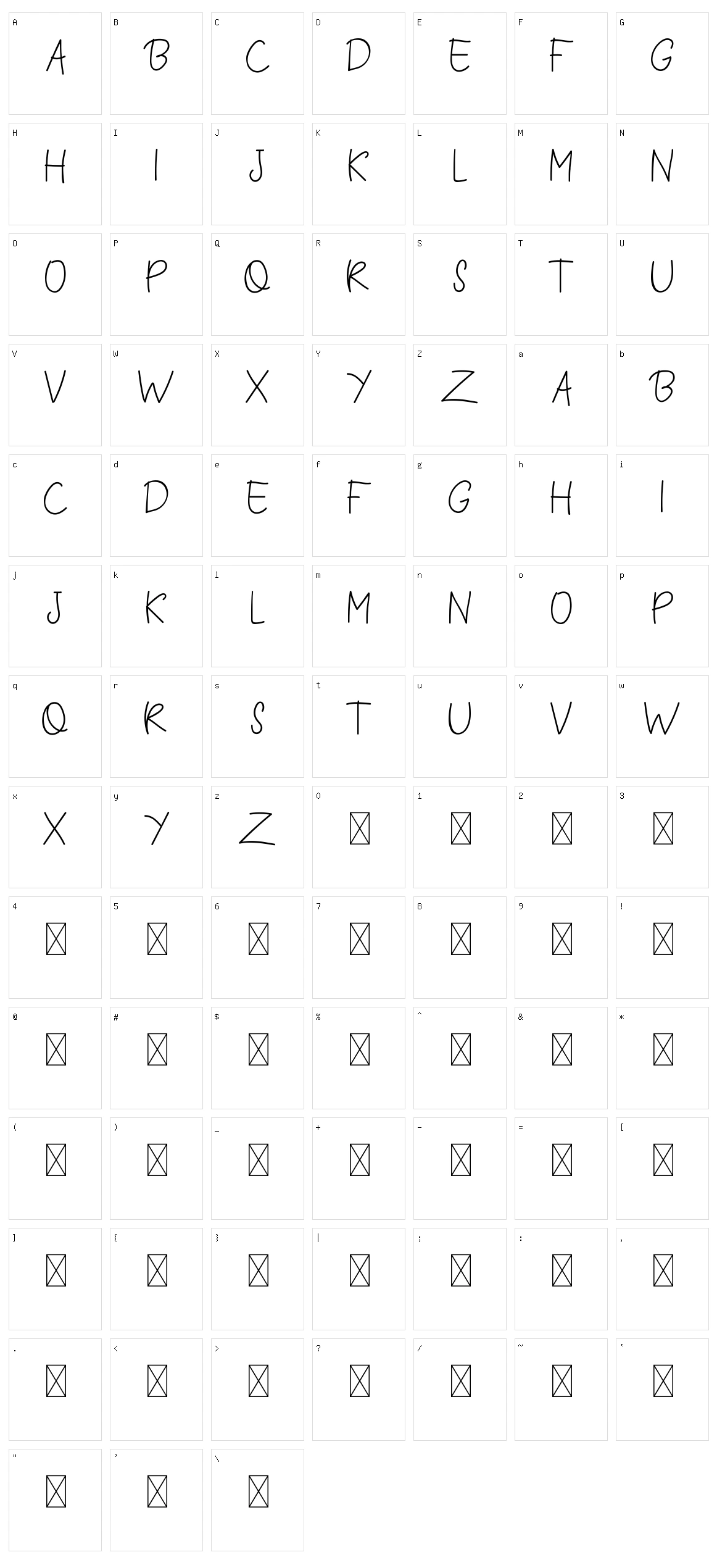 Kelsey Wilson Character Set