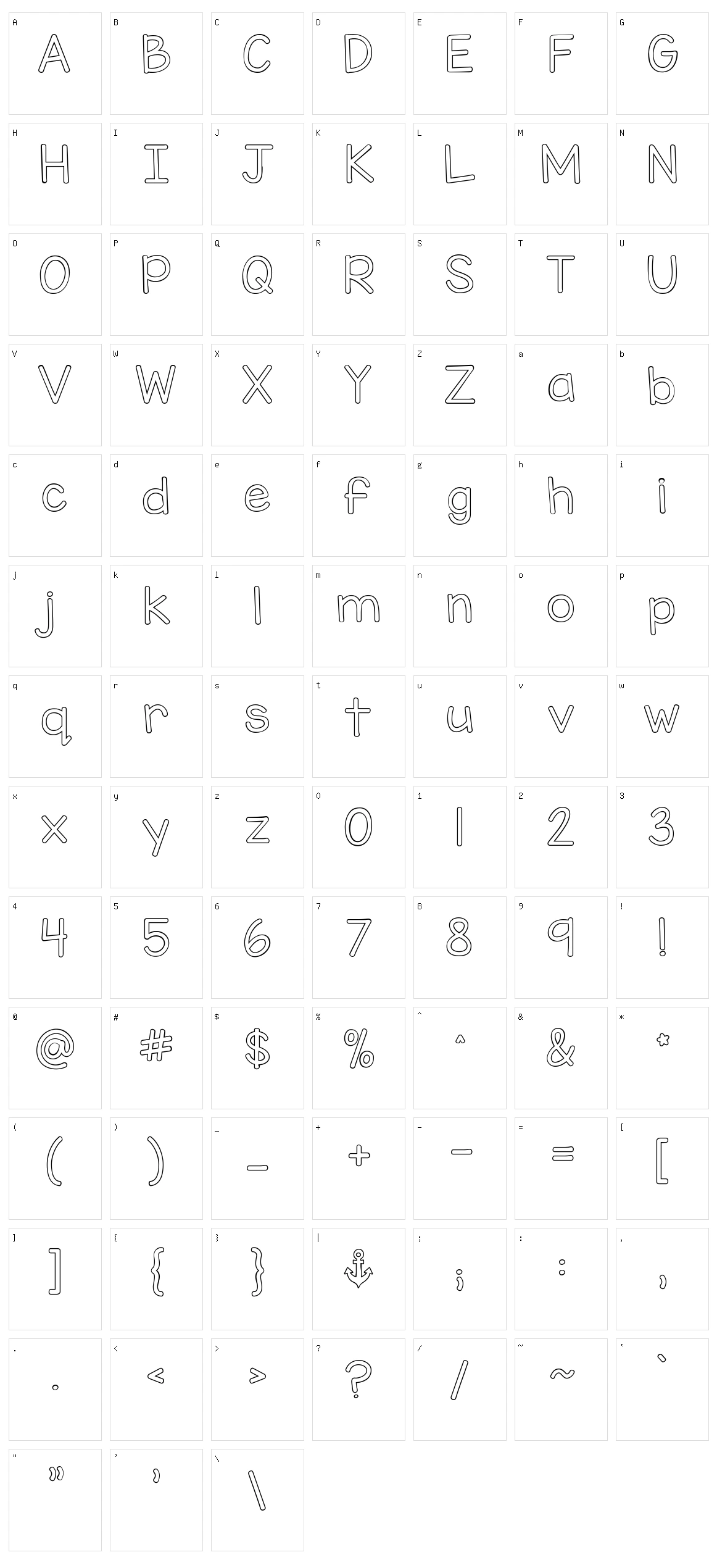 KG Miss Kindy Character Set