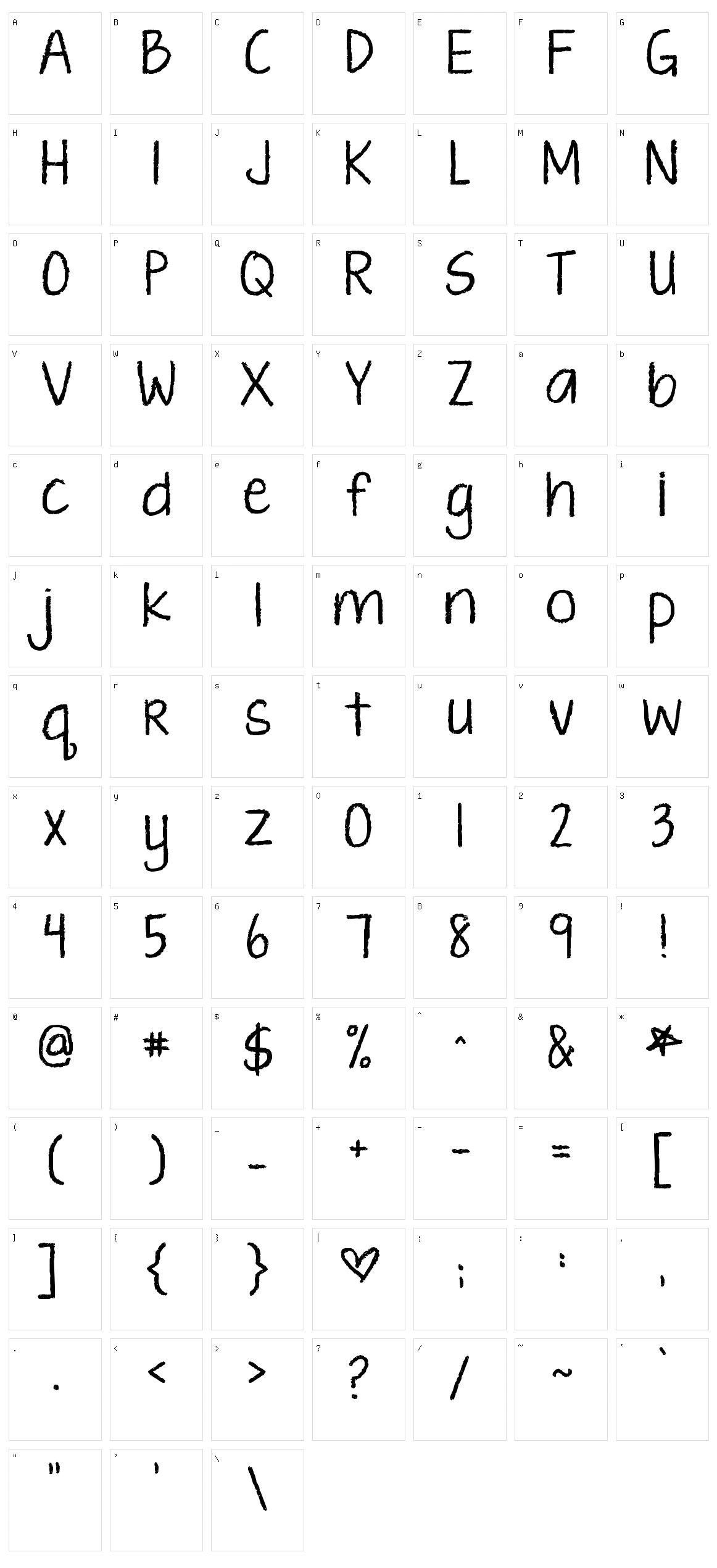 KG Ten Thousand Reasons Character Set