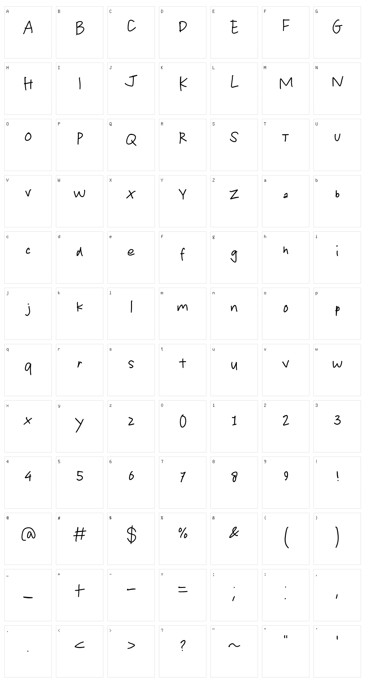 Kids Hand Character Set