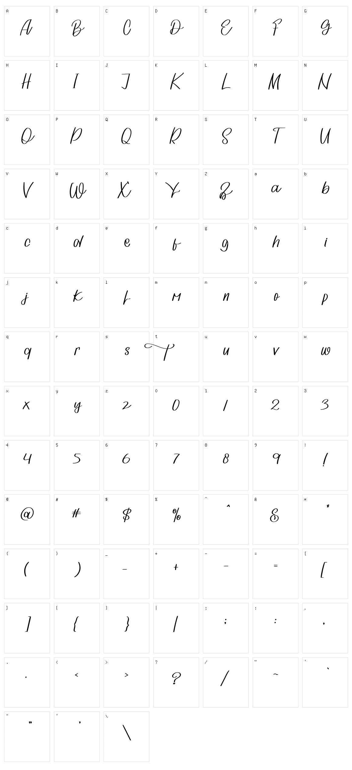 Kikio Character Set