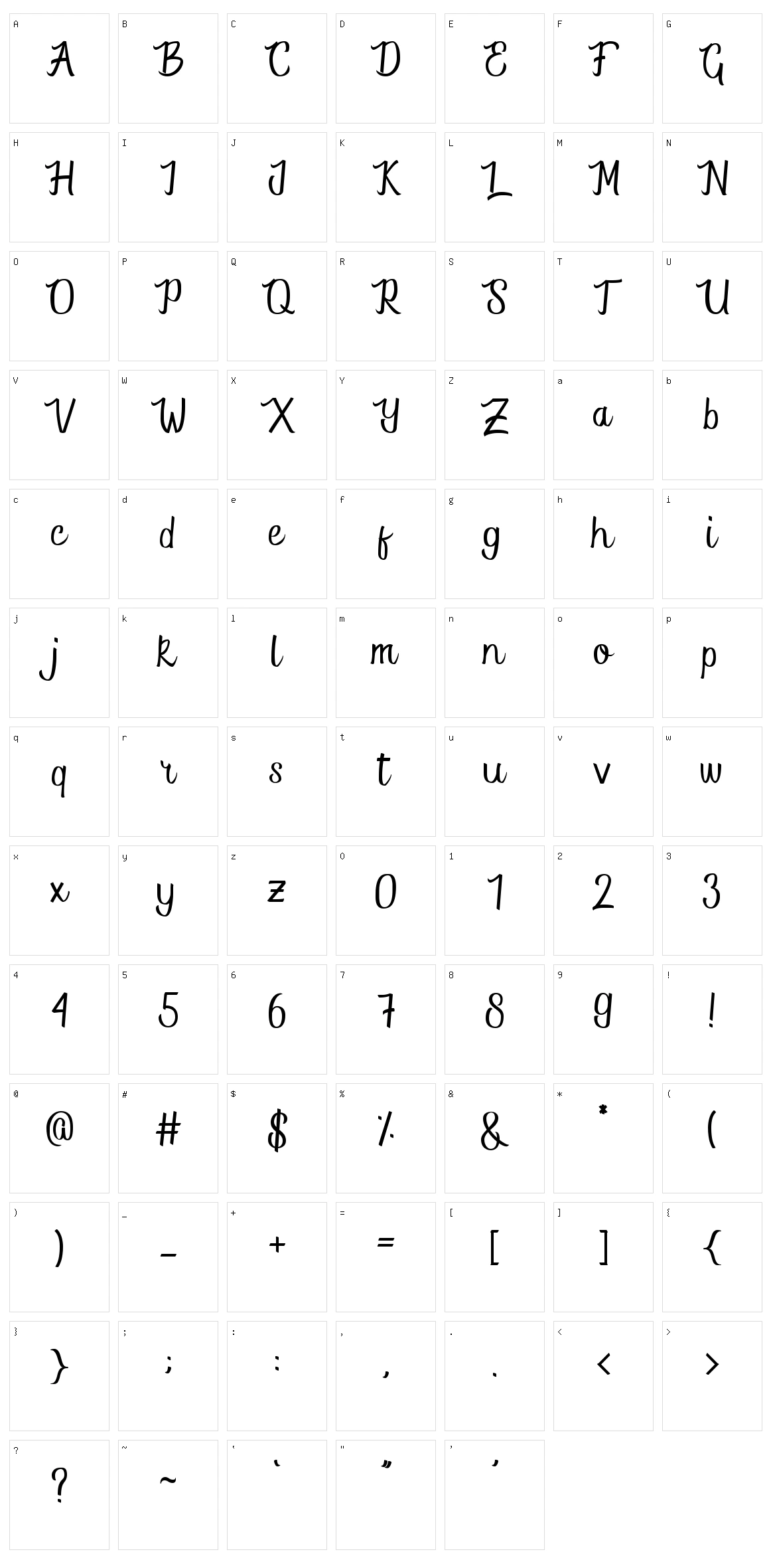 Killer Black Character Set