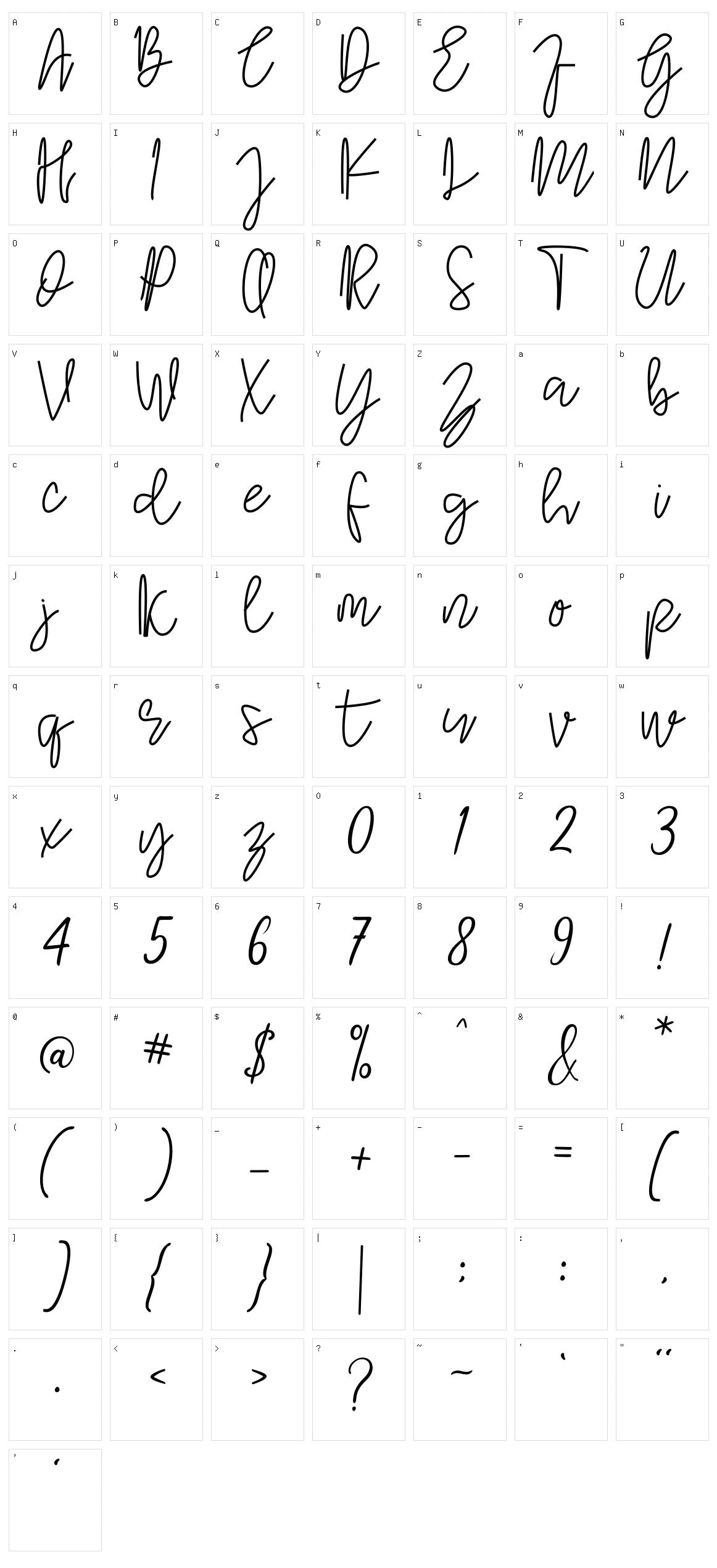 Komic Kook Character Set