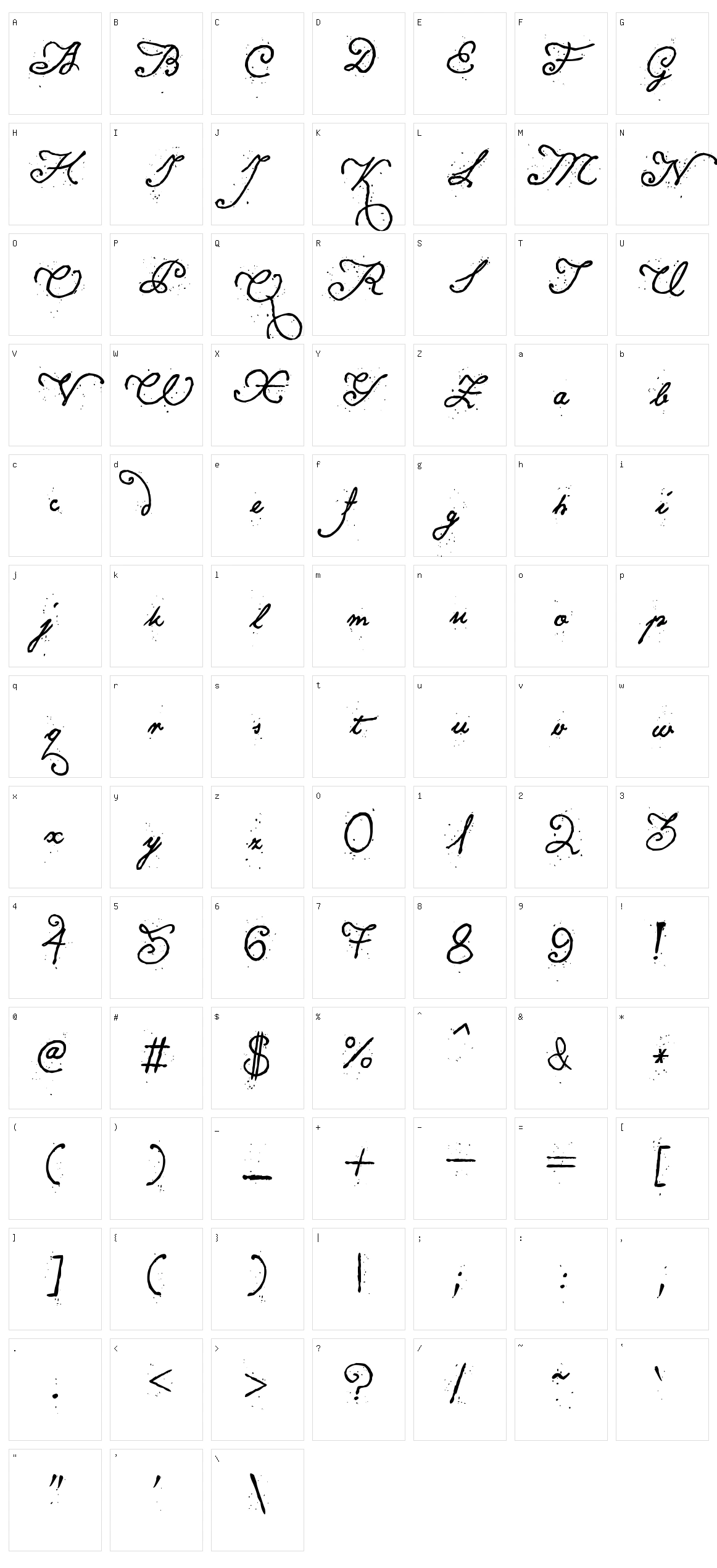 Konstytucja Polska Character Set