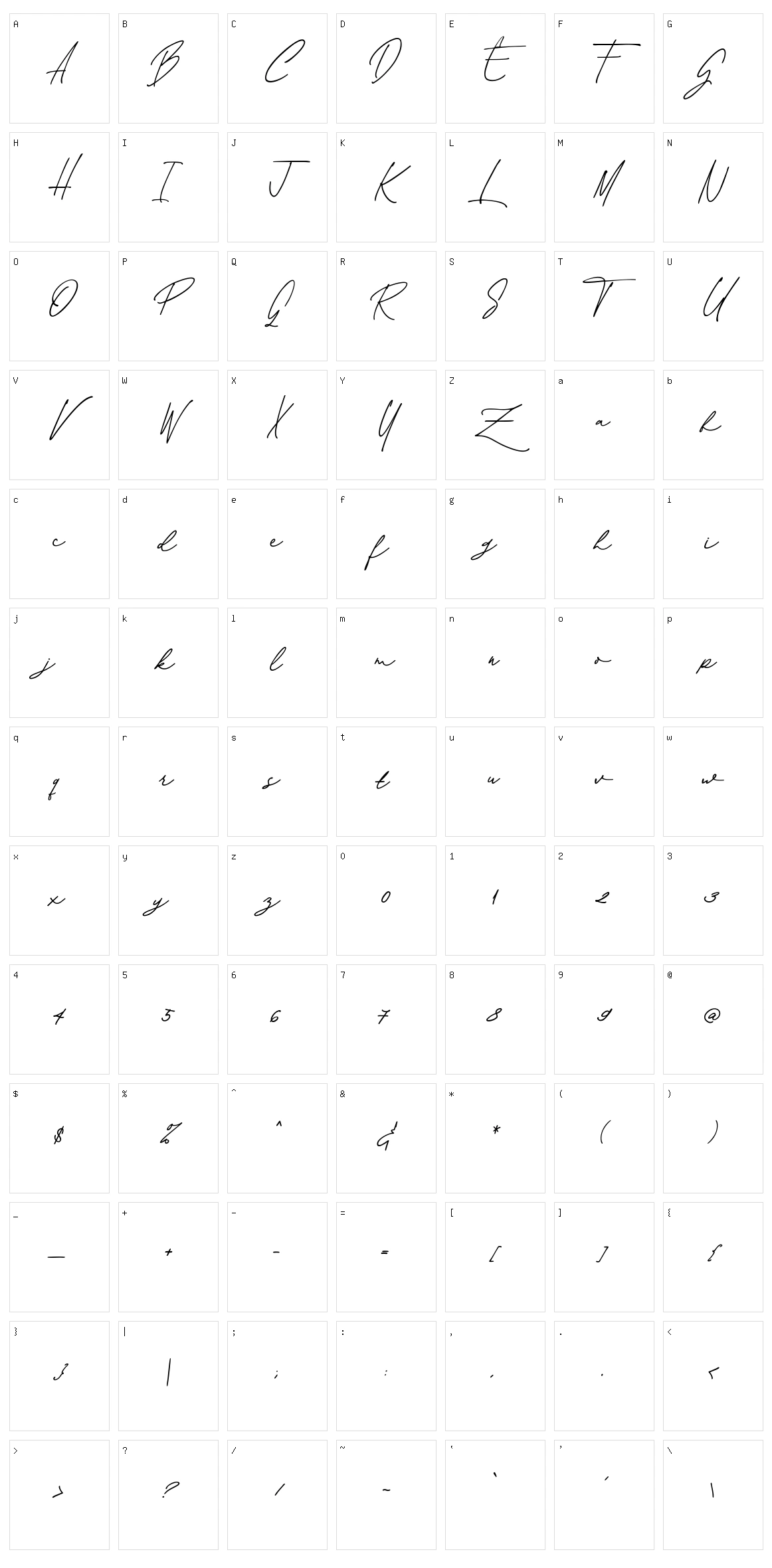 Kosakatta Character Set