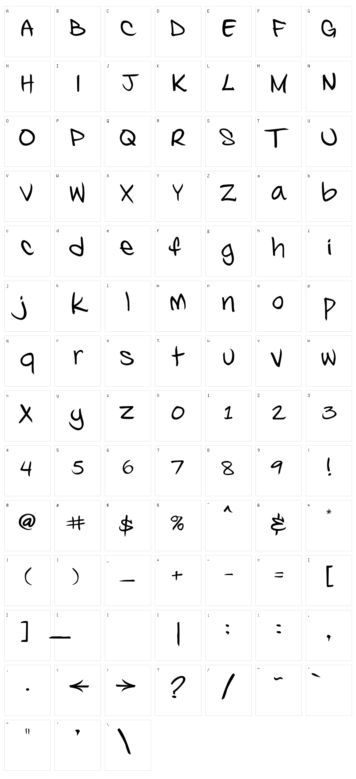 Kosal says hy Character Set