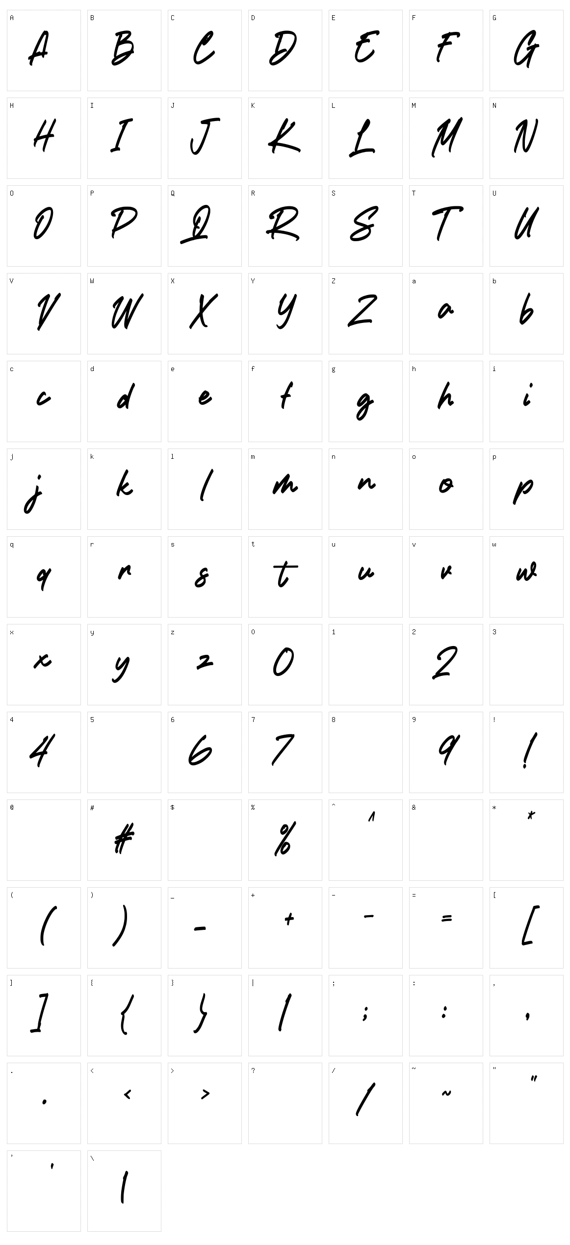 Kostanalliet Character Set
