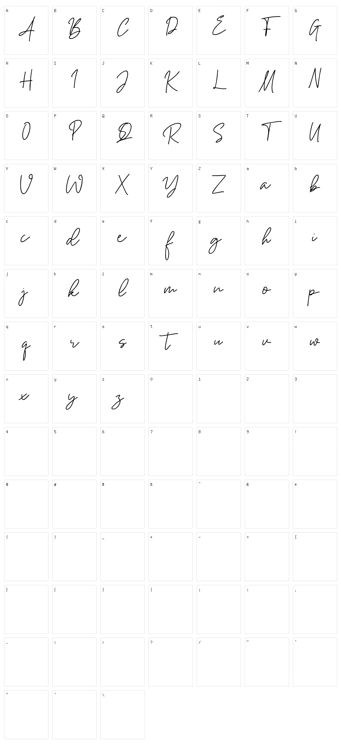 Kottario Character Set