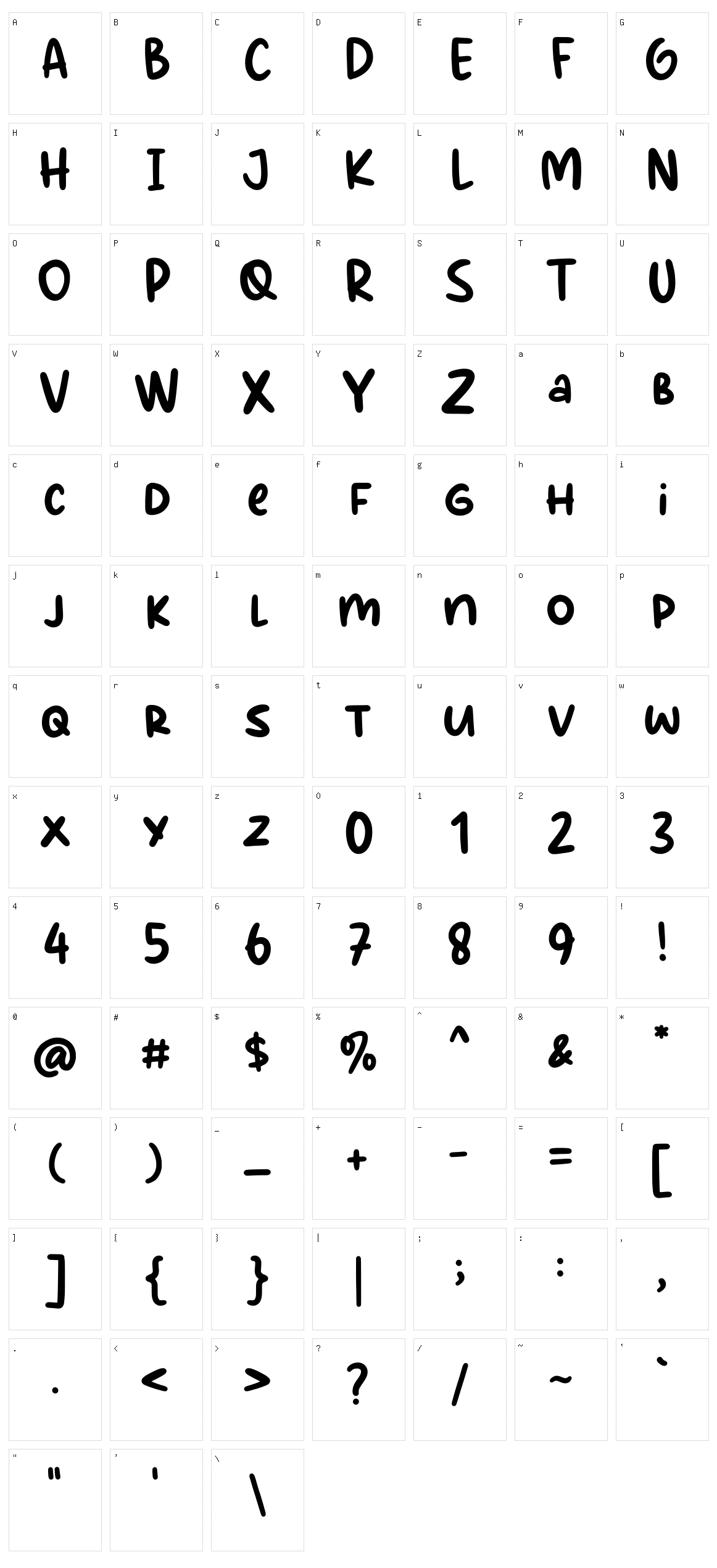 Kreasi Literasi Character Set