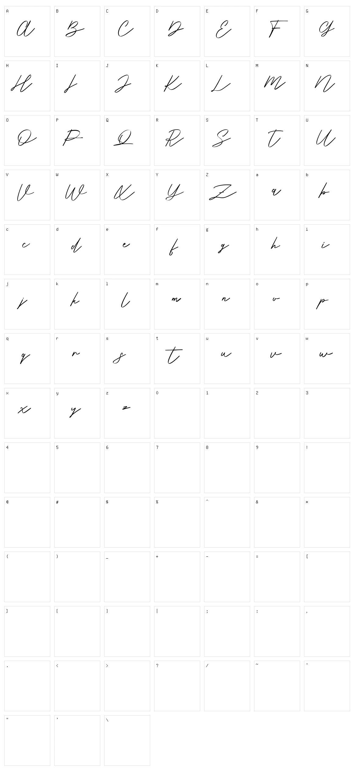 Krysttal Spears Character Set