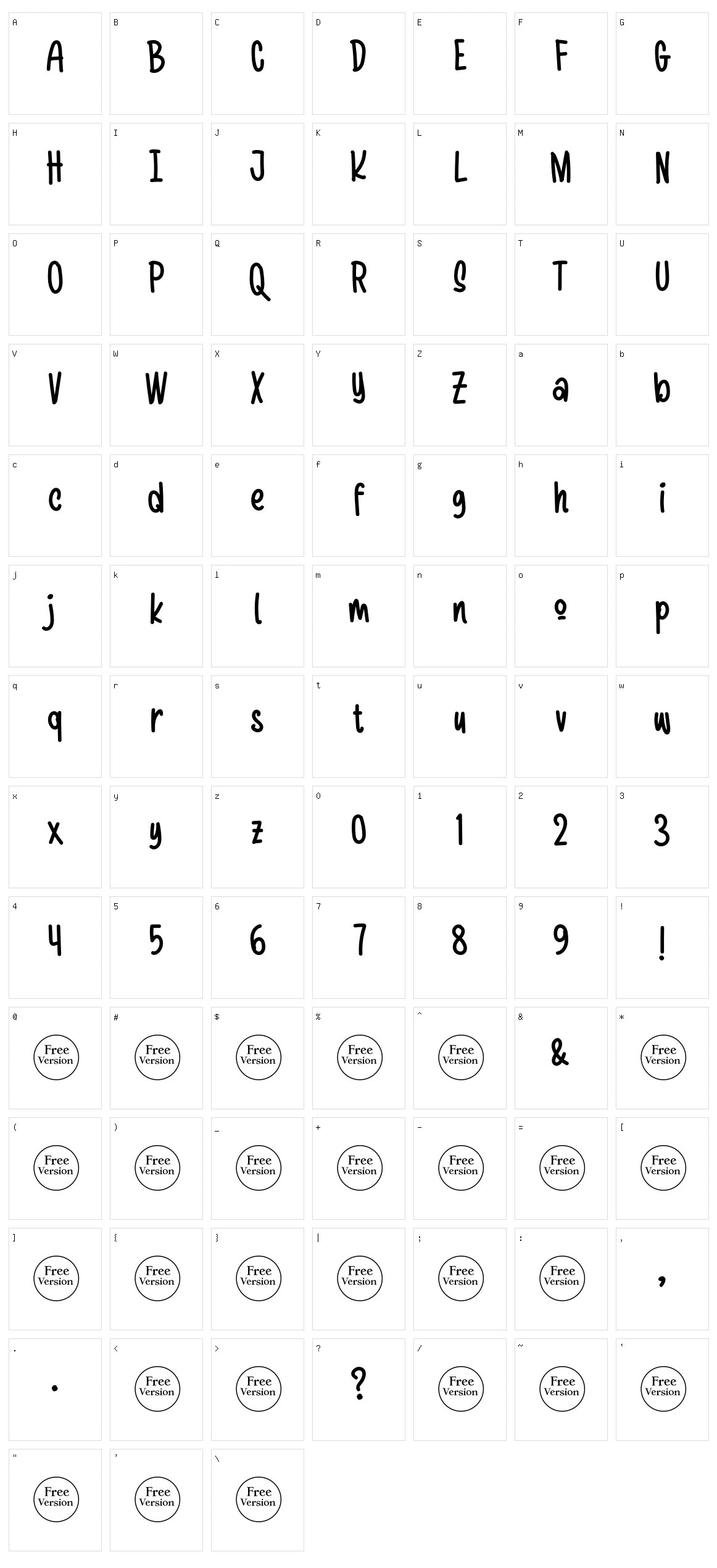 Kulo Character Set
