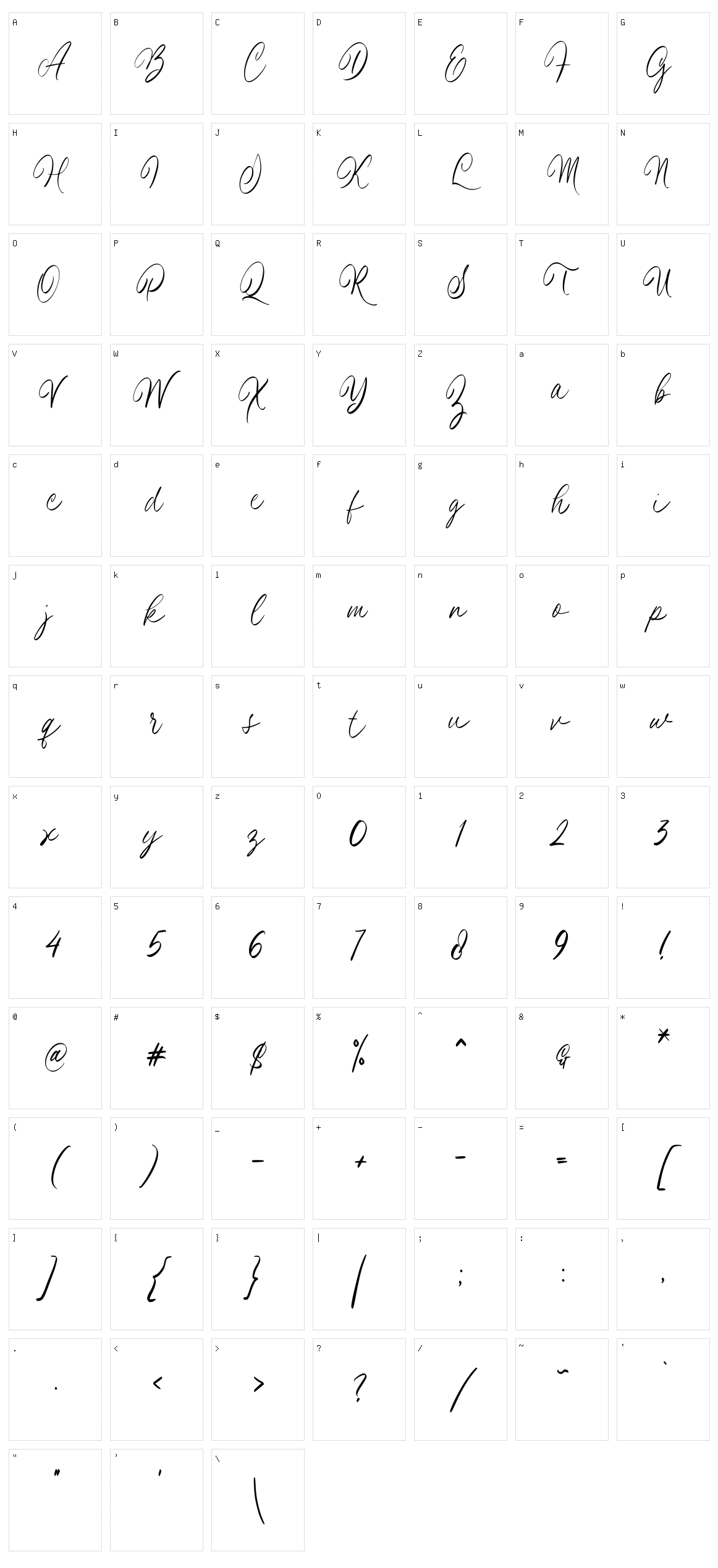La Hileah Character Set