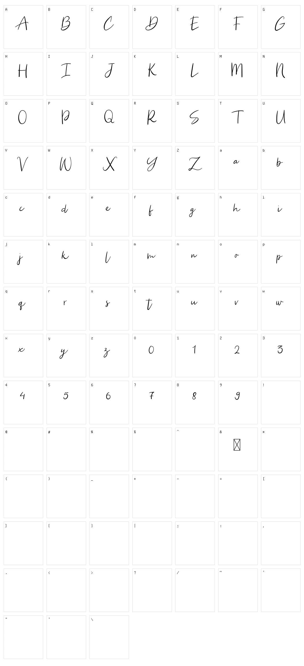 La Muselle Character Set
