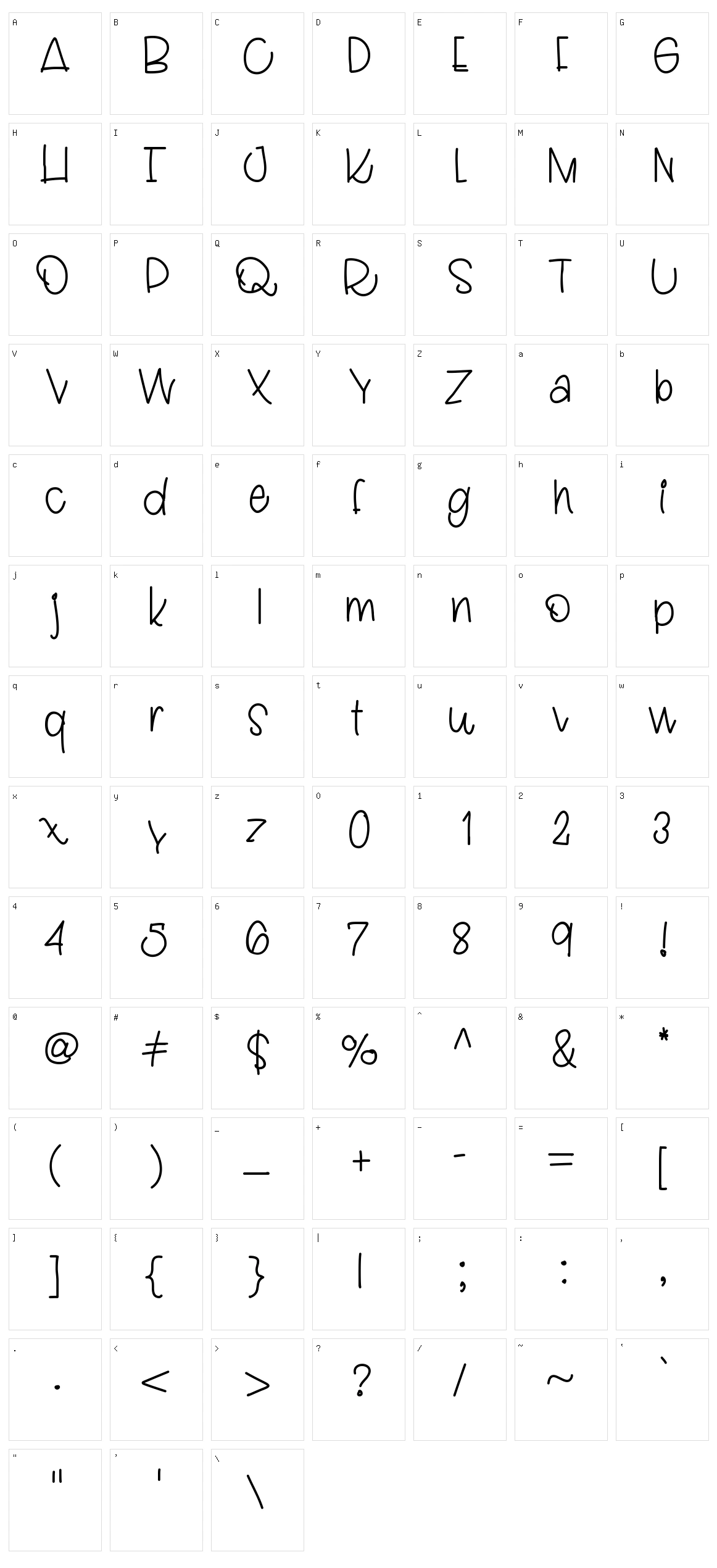 Ladybug Letters Character Set
