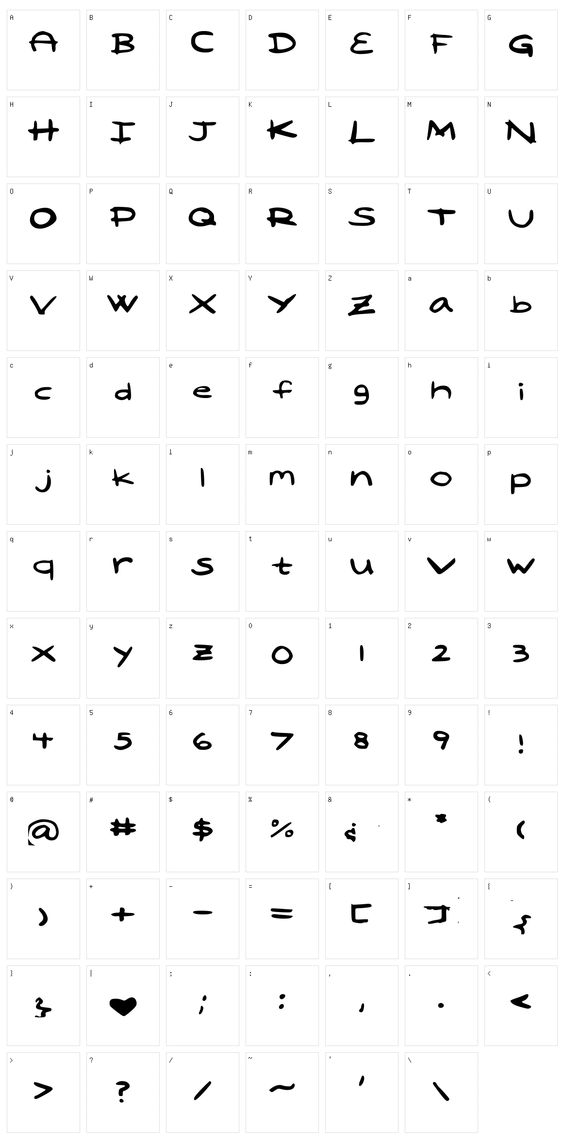 Laila Character Set