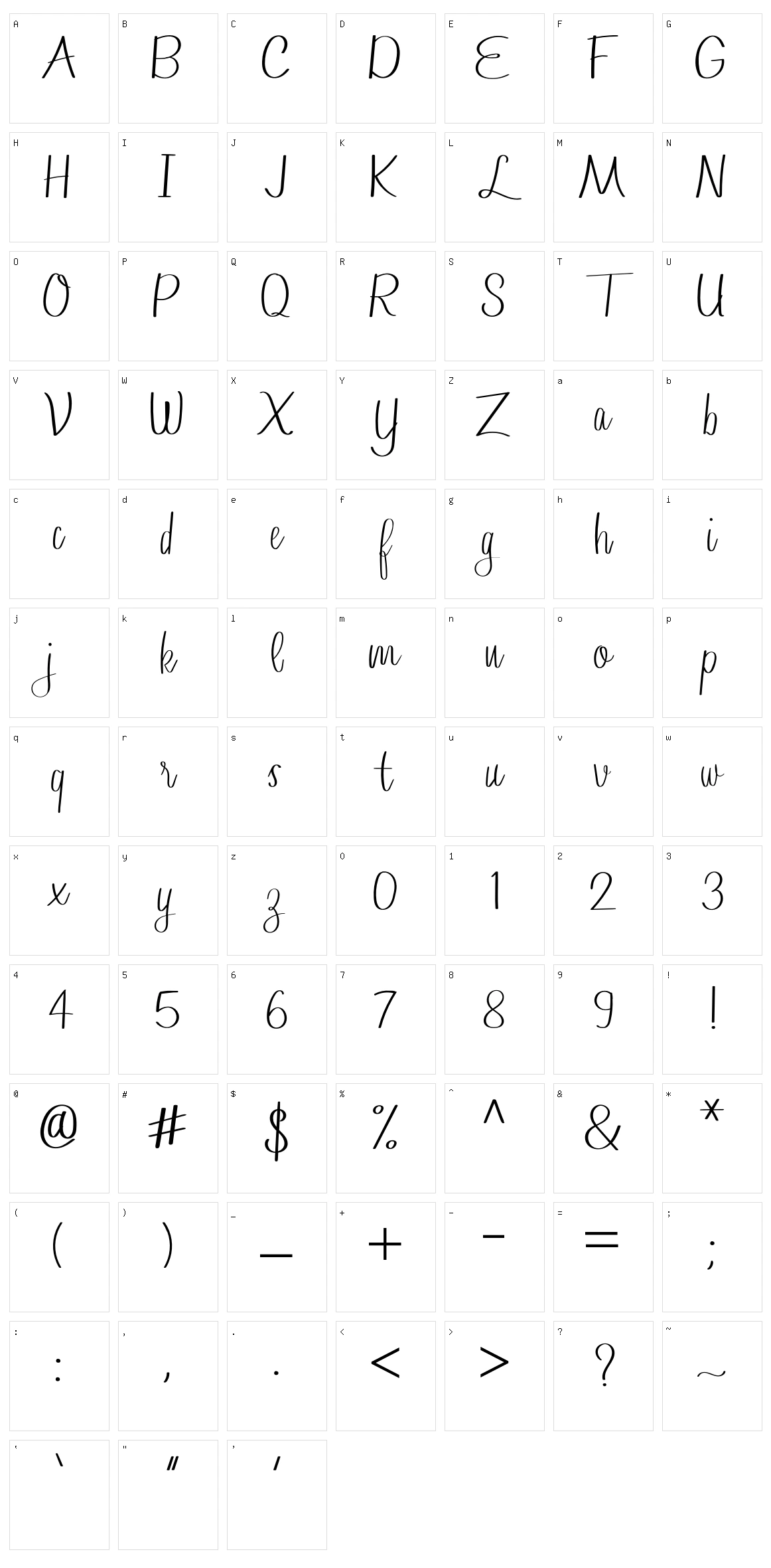 Lamany Character Set