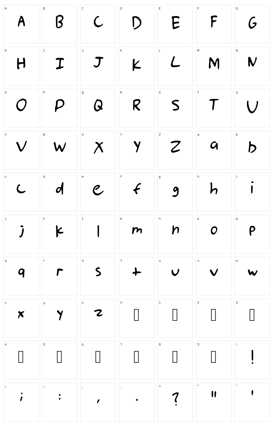 Landish Character Set