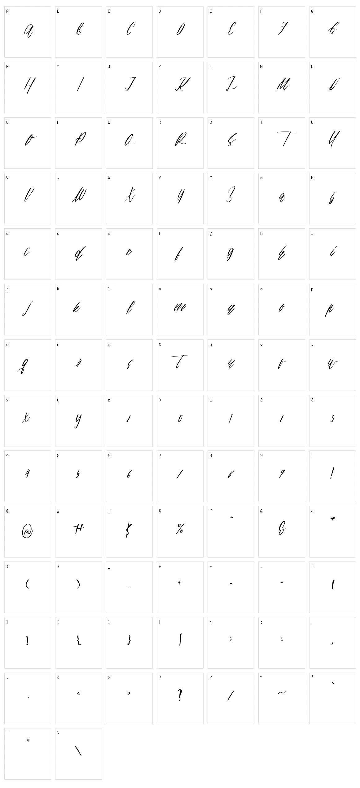 Lannia Character Set