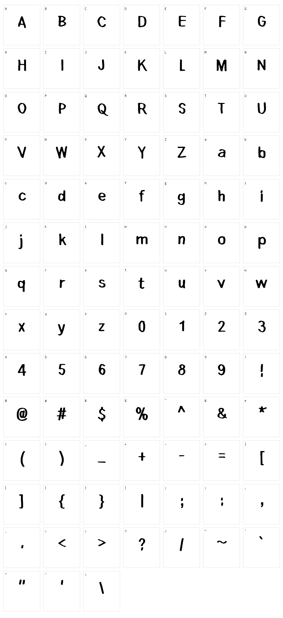 Lauantaiaamu 7:25 Character Set