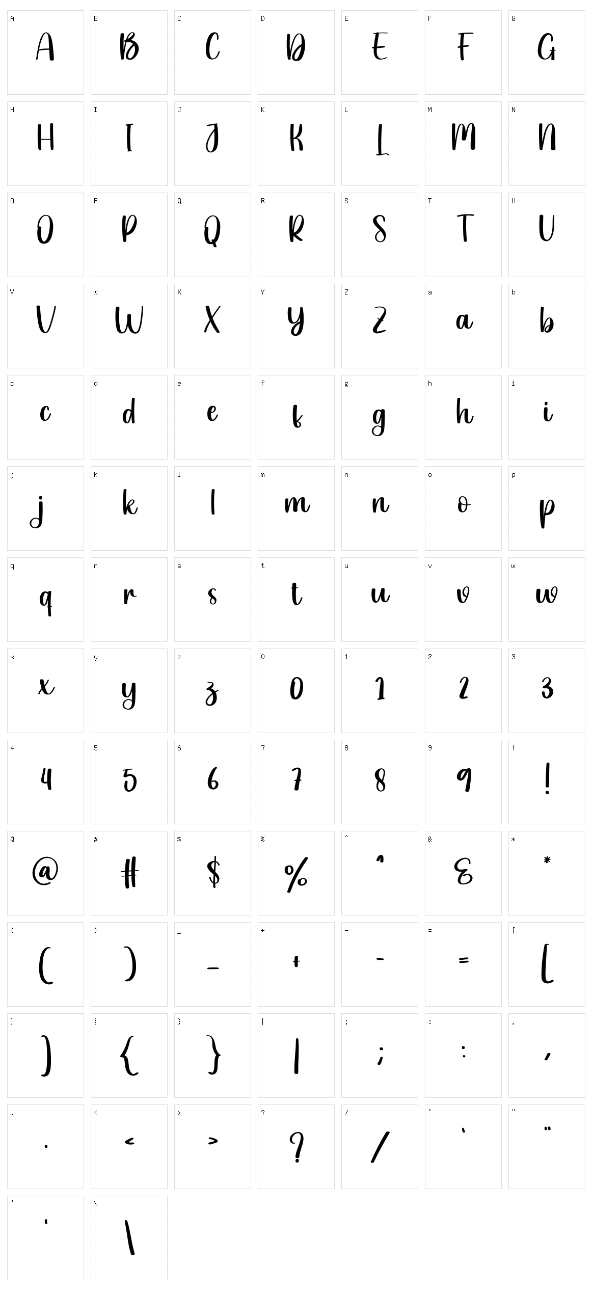 Laugh Character Set
