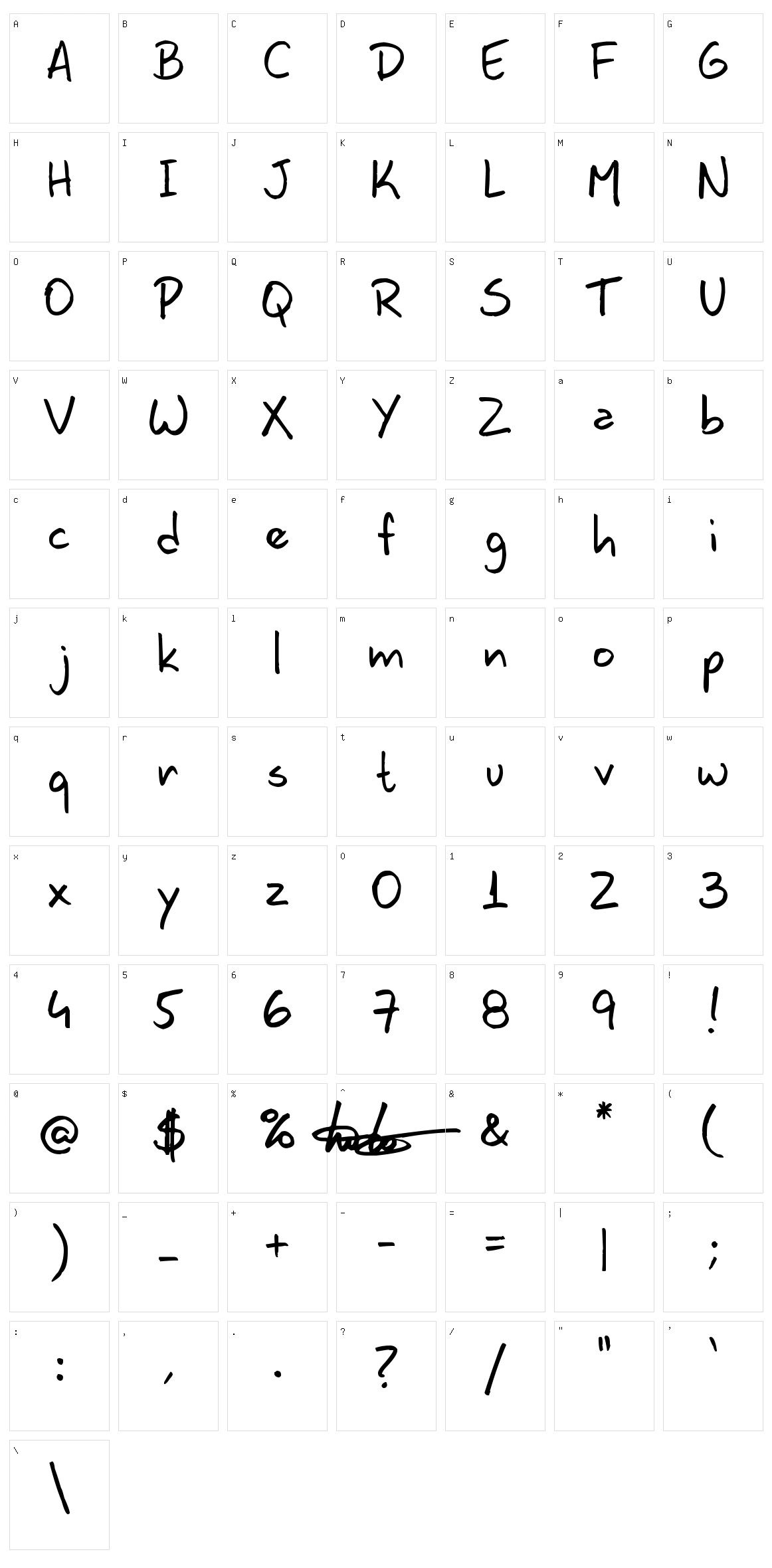 Lavos Handy Character Set