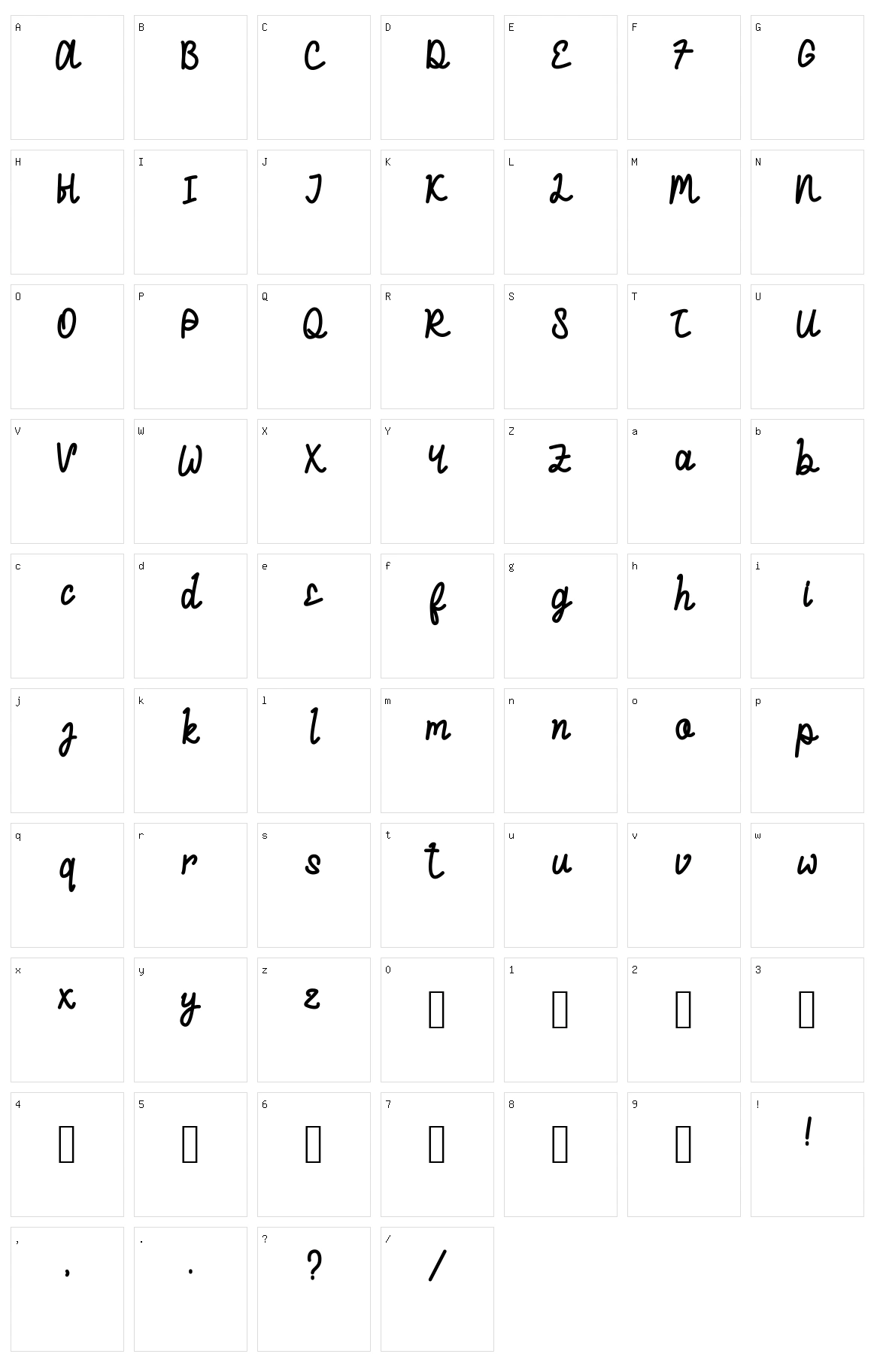 Lawlieness Character Set